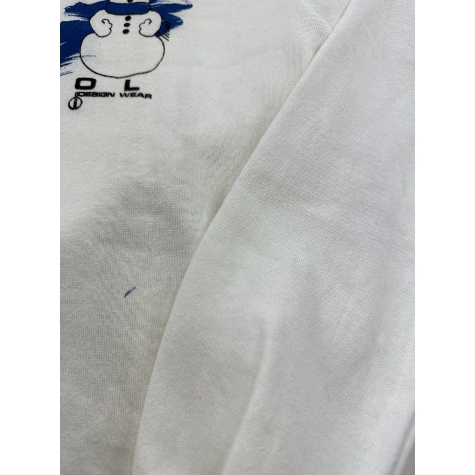 Jerzees VINTAGE Jerzees Russell Sweatshirt Mens Medium White Sno Cool USA Made Christmas Size US M / EU 48-50 / 2 - 3 Thumbnail