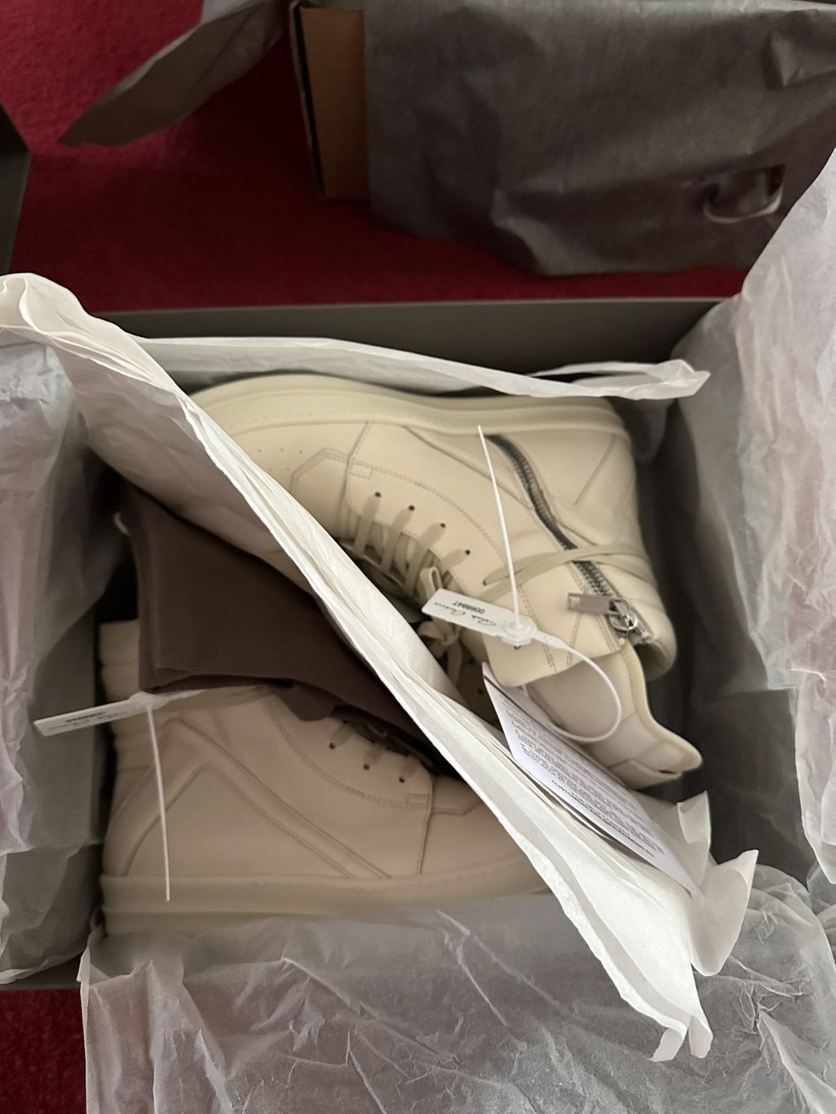 Rick Owens Rick Owens Milk Geobasket - Size 44 Size US 11 / EU 44 - 8 Thumbnail