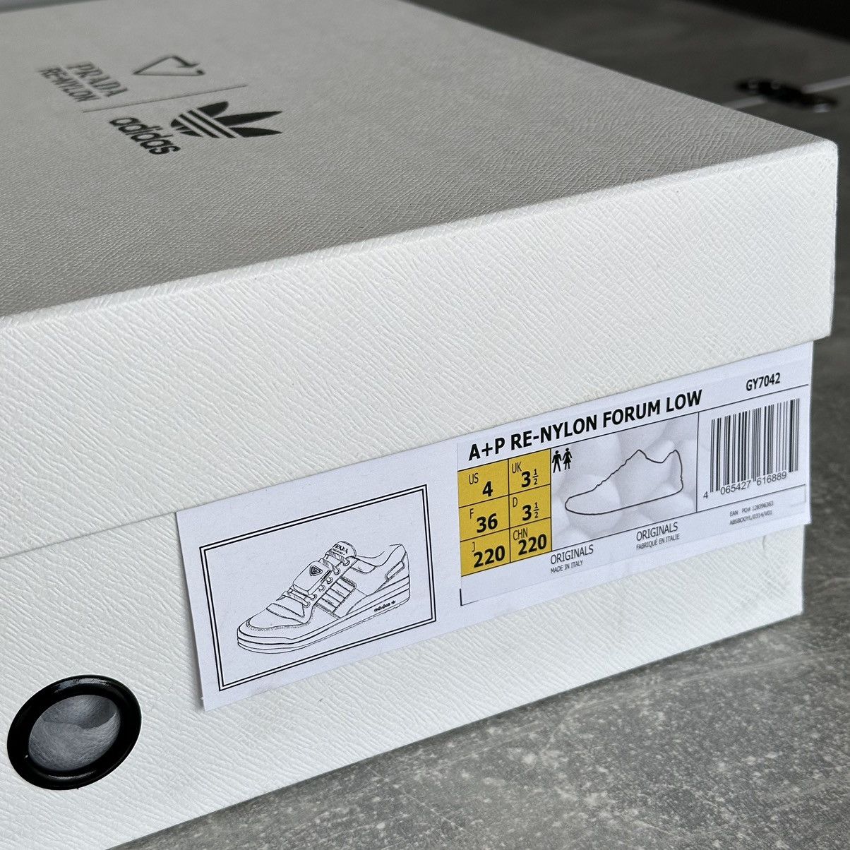 Adidas × Prada Prada Adidas RE-Nylon Forum Low White Sneakers US 6 / 36 Size US 6 / IT 36 - 8 Thumbnail