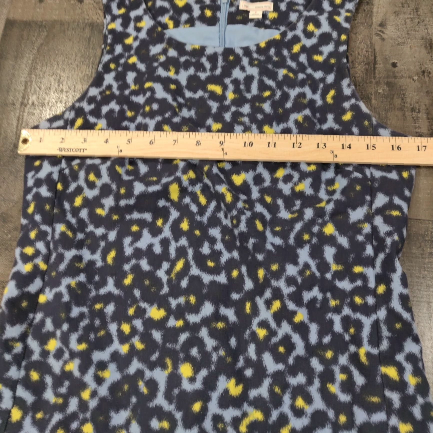 Gap Gap Dress Women S Blue A-Line Sleeveless Lined Round Neck Zip Hook & Eye Casual Party/Cocktail Size S / US 4 / IT 40 - 5 Thumbnail