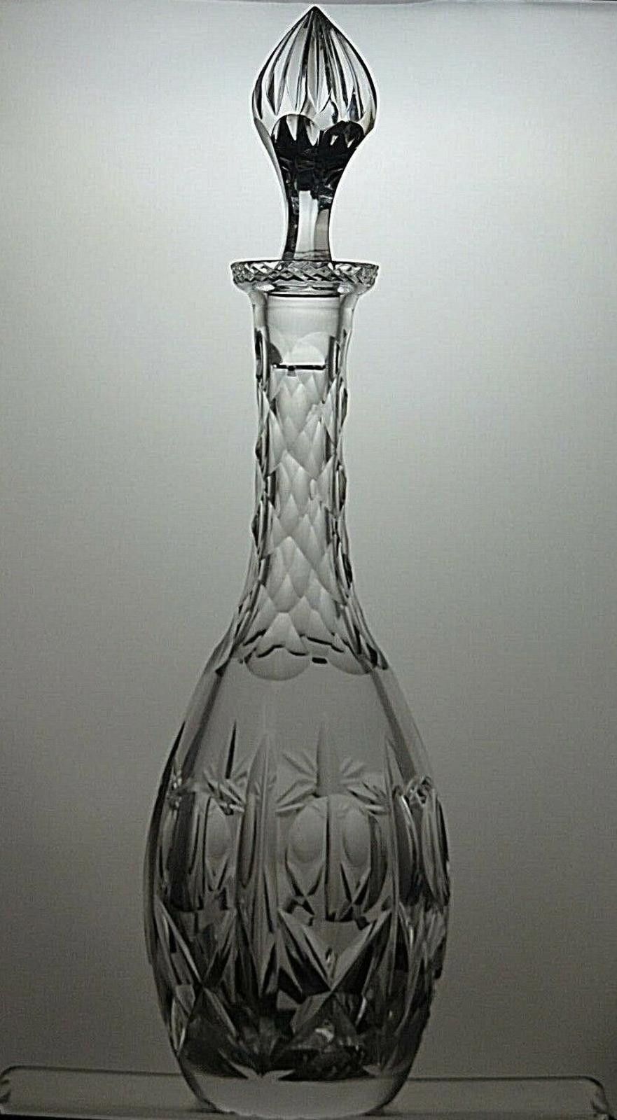 Other Brierley Hill Crystal Cross & Hollow Cut Wine Decanter Size ONE SIZE - 5 Thumbnail