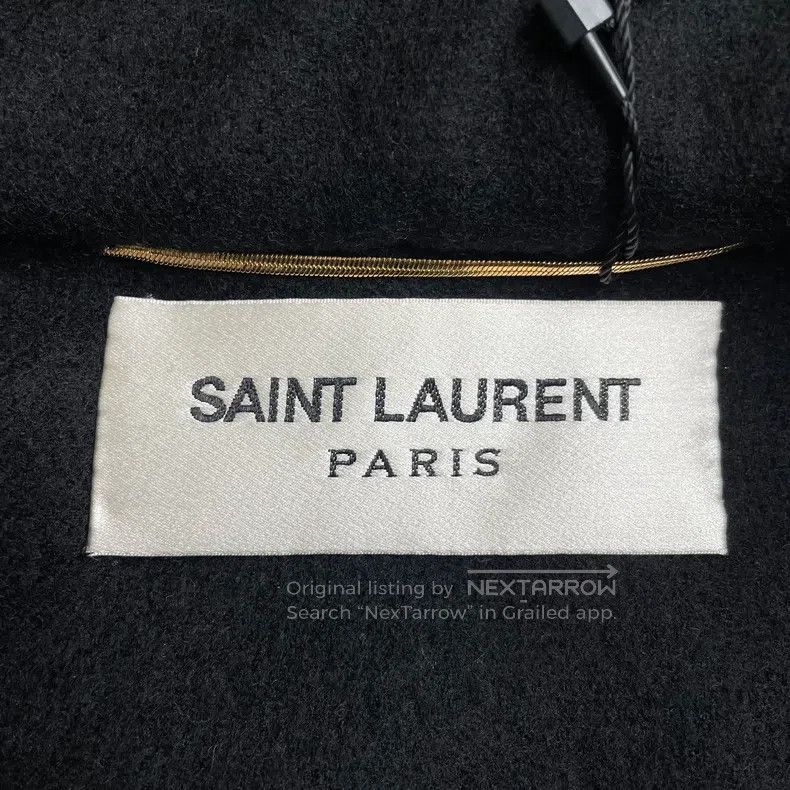 Saint Laurent Paris Saint Laurent Paris Black cloak pure wool coat Size XS / US 0-2 / IT 36-38 - 4 Thumbnail