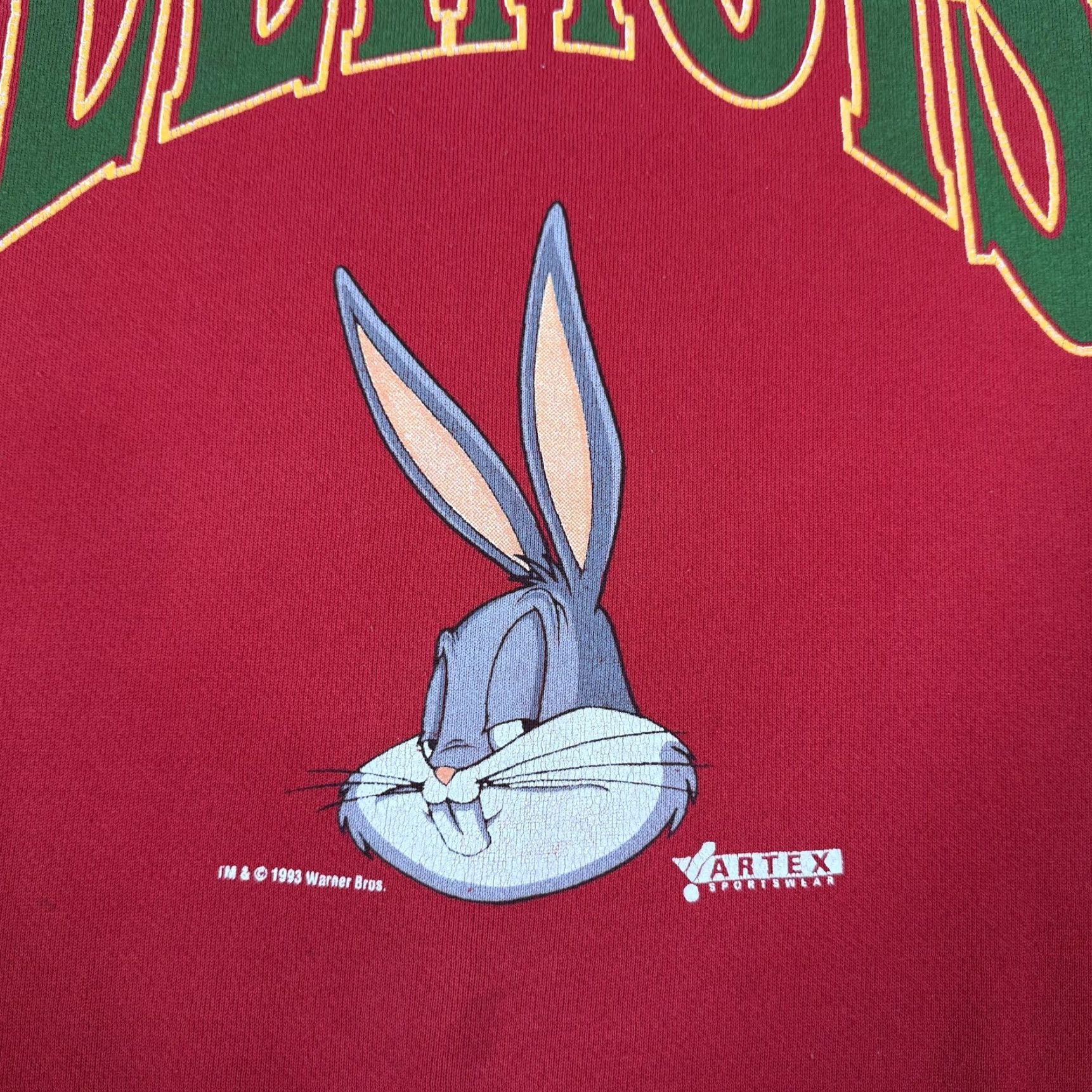 Vintage VINTAGE Artex Sweatshirt Mens Large Red Bugs Bunny Illinois 90s Cartoon College University Graphic Print Crew Neck Pullover Fleece Size US L / EU 52-54 / 3 - 3 Thumbnail