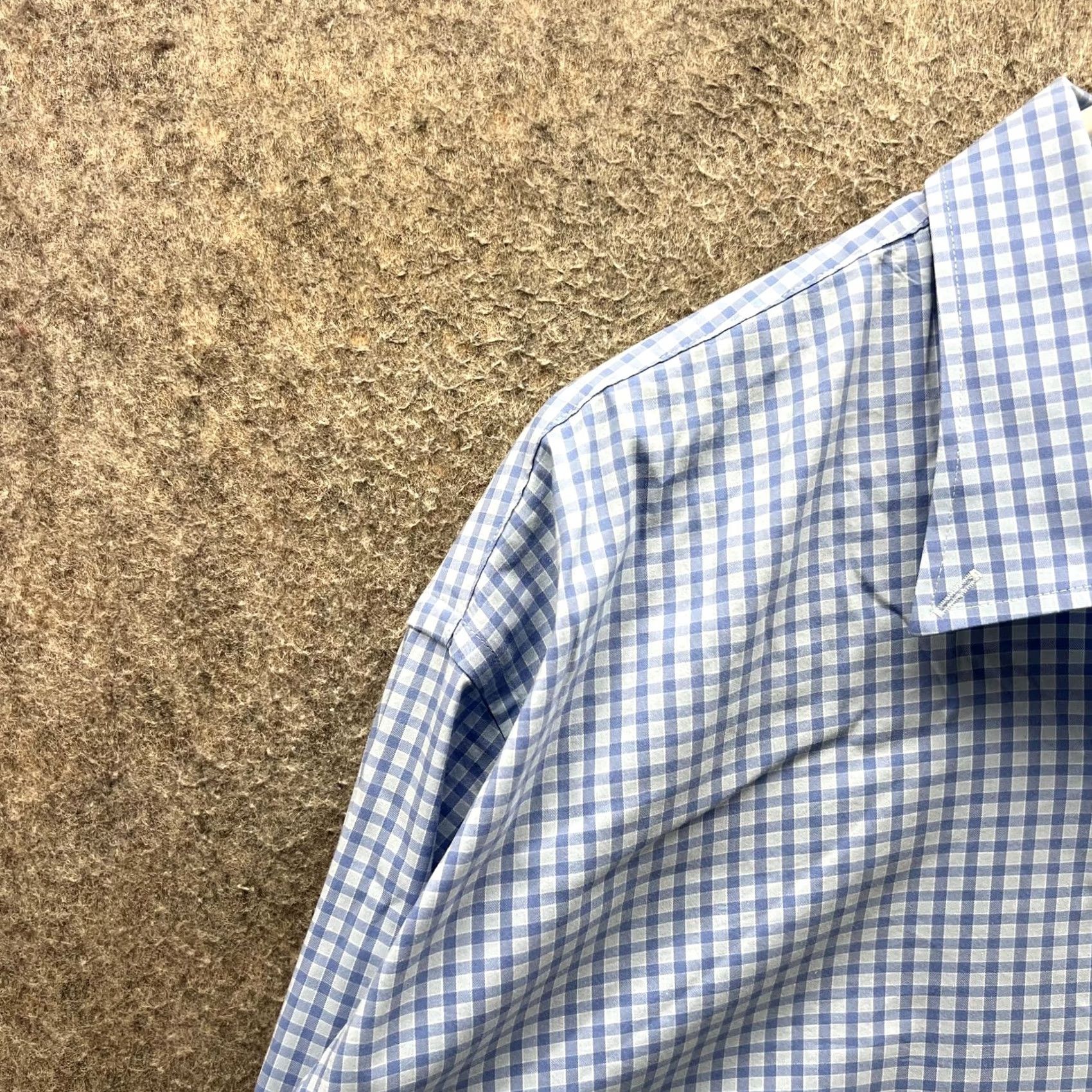 Peter Millar Peter Millar Shirt Mens 2XL Blue Check Long Sleeve Button Front Casual Woven Size US XXL / EU 58 / 5 - 7 Thumbnail