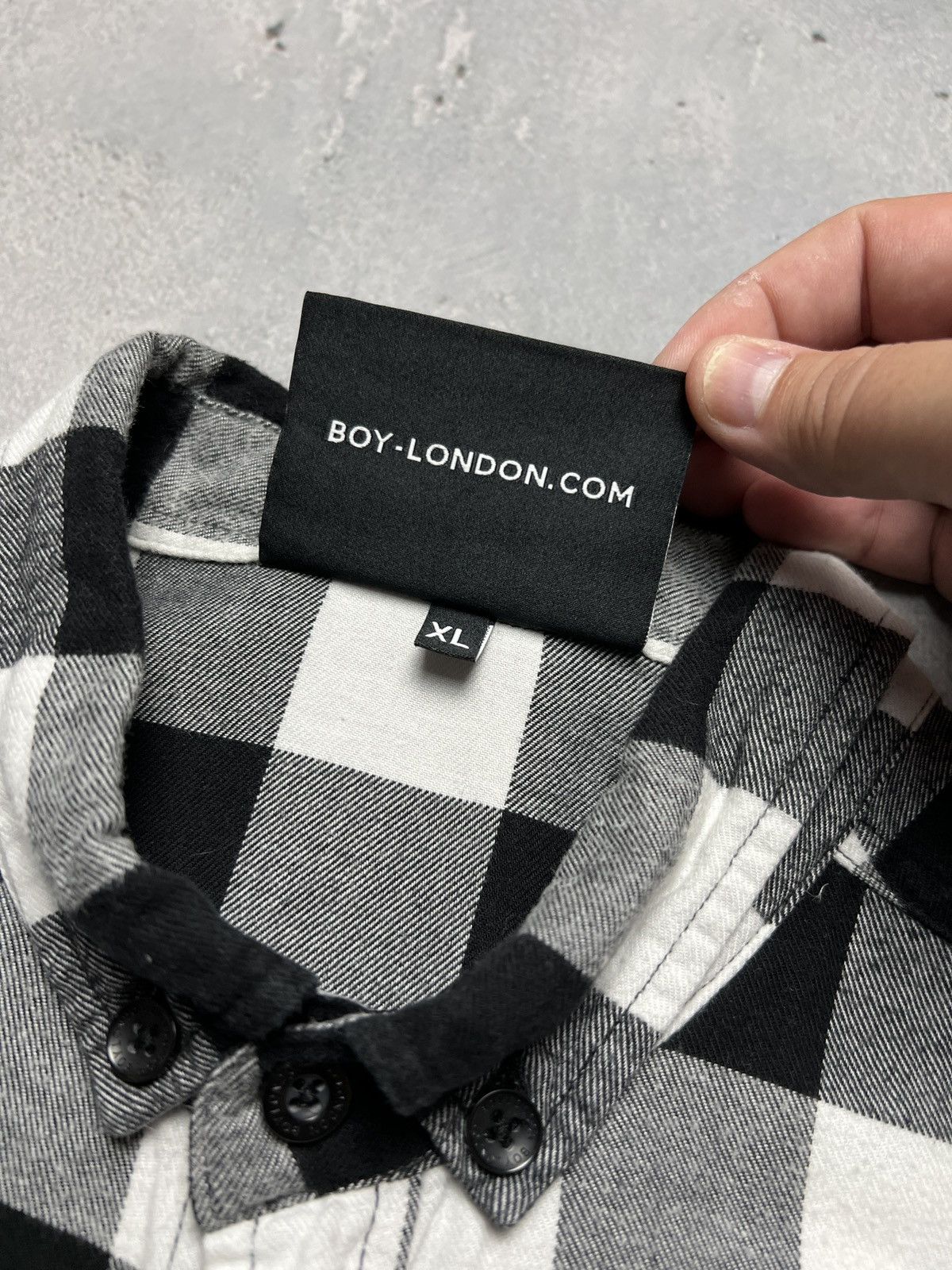 Boy London Boy London Big Logo Embroidery 1976 Checked Flannel USA y2k Size US XL / EU 56 / 4 - 14 Thumbnail