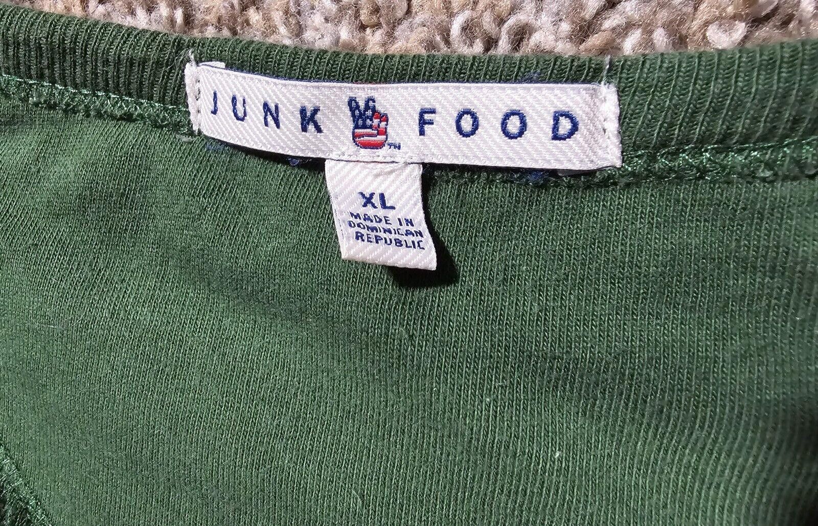 Designer Green Bay Packers 3 button LS henley XL shirt Junk food Size ONE SIZE - 3 Thumbnail