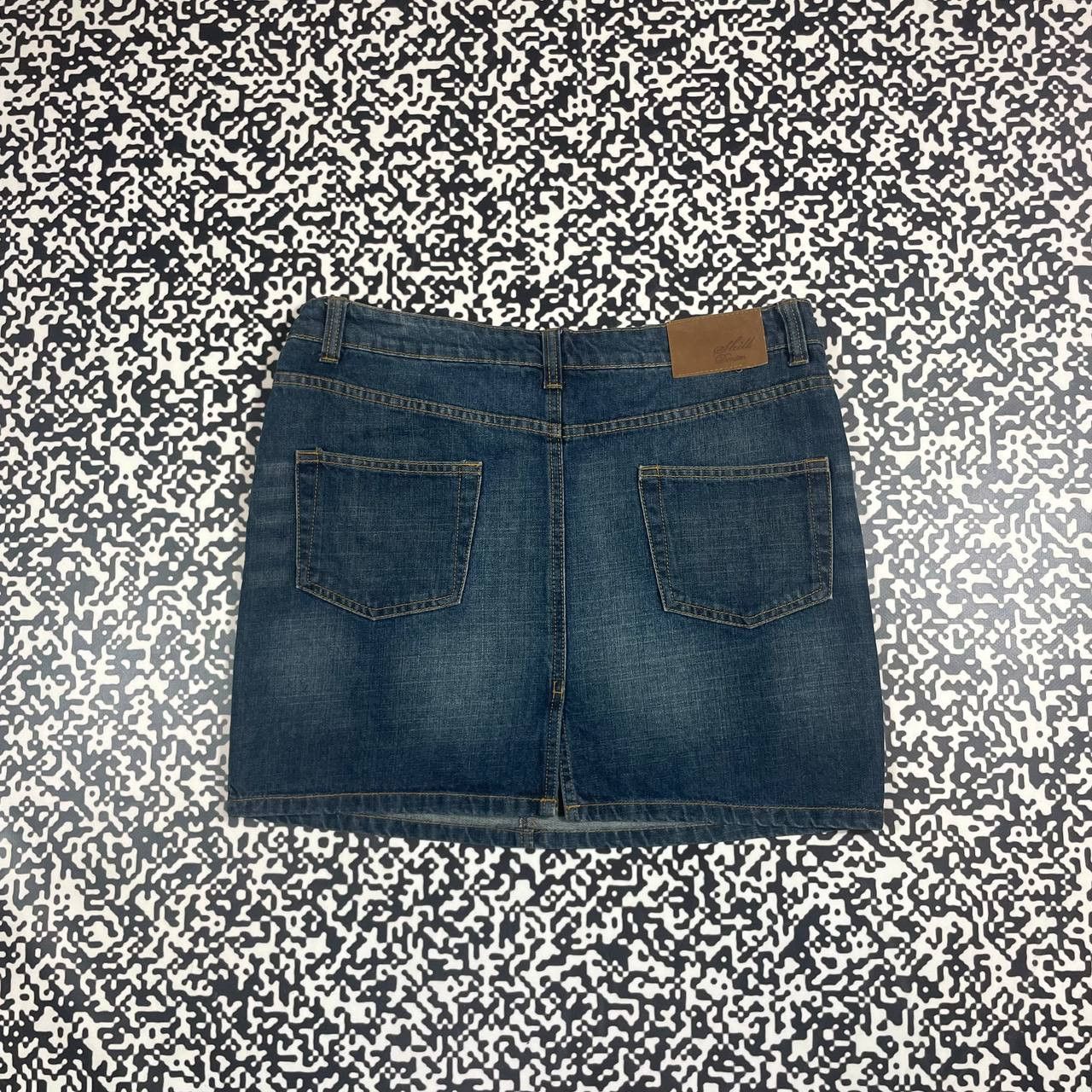 Vintage Vintage Y2K Denim Mini Skirt Retro Casual 90s Style Size 29" - 5 Thumbnail