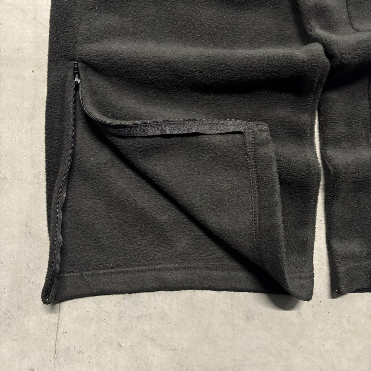 Vintage Crazy Vintage Y2K/2000s Baggy Black Leg Zipper Sweatpants! Size US 36 / EU 52 - 5 Thumbnail