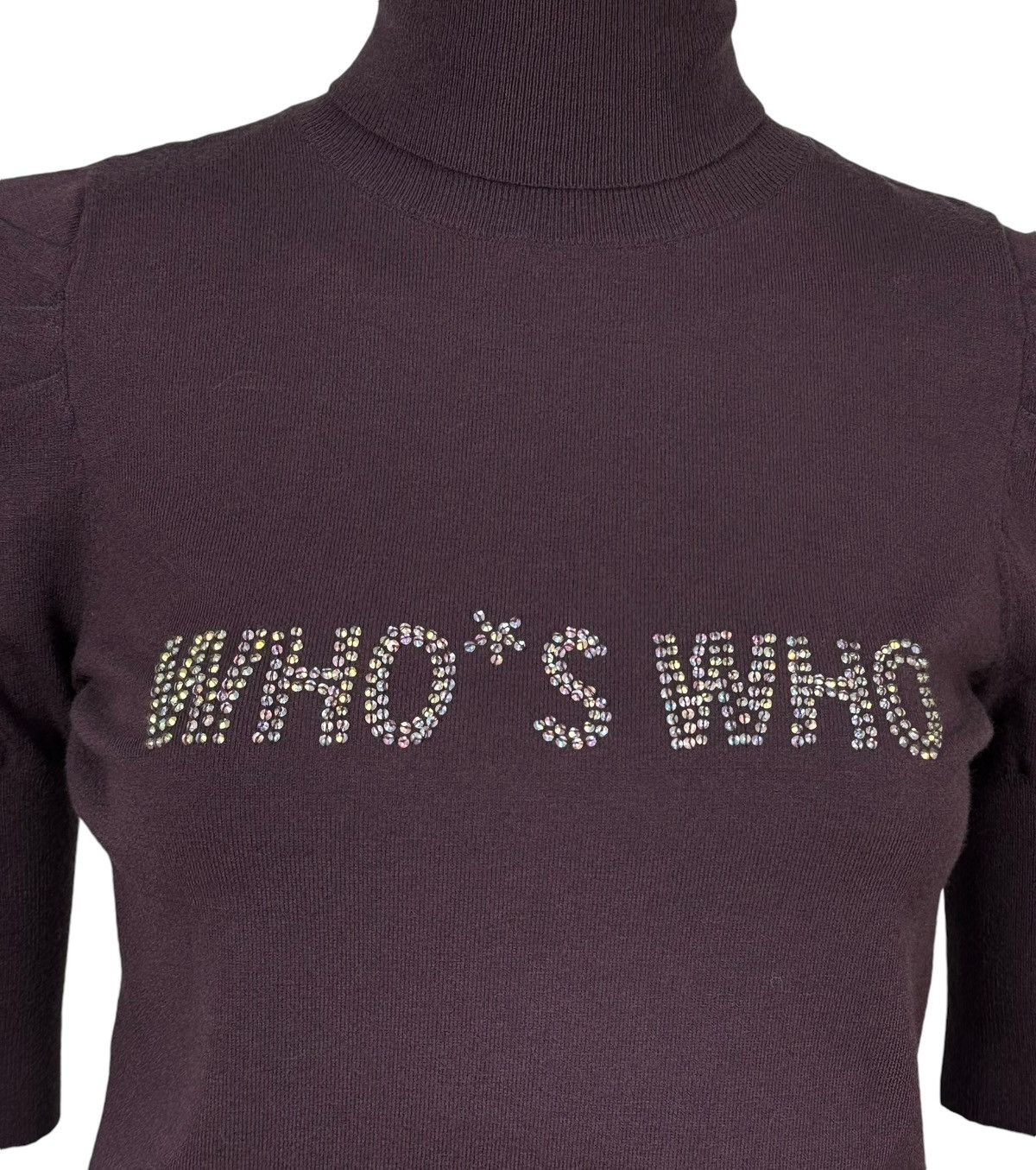 Who’s Who Short Sleeve Jumper Sequins Emblished size M