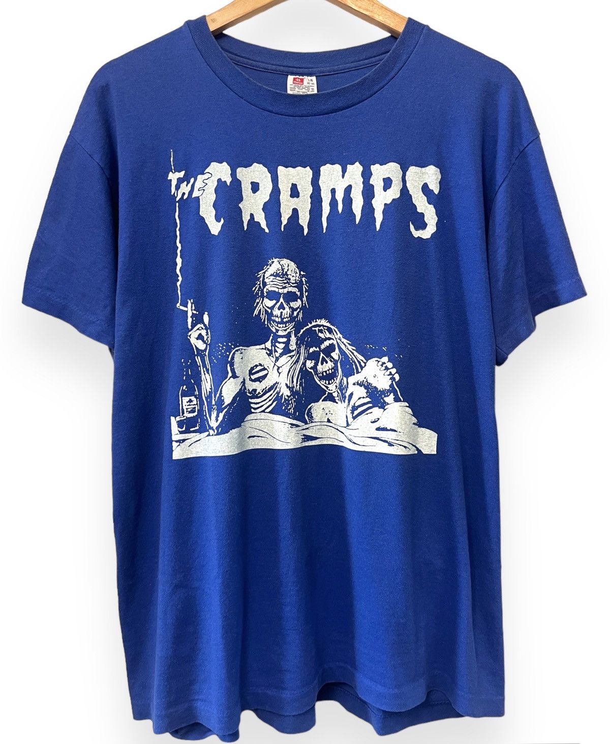 Band Tees Vintage 90s The Cramps Shirt (Navy) - Large Size US L / EU 52-54 / 3 - 1 Thumbnail