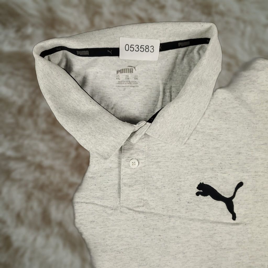 Puma PUMA Golf Polo Shirt Mens 2XL Gray Cotton Short Sleeve Adult Polo Casual Sports 2000s Mens Size US XXL / EU 58 / 5 - 1 Thumbnail