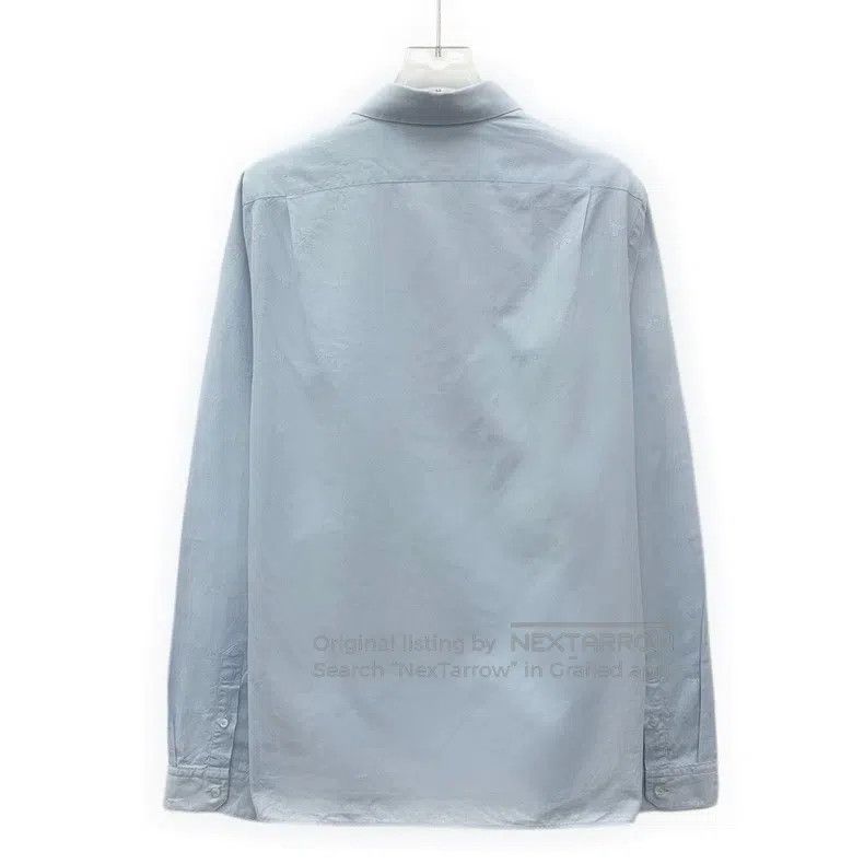 Gucci Gucci Size39 Light blue bee embroidered cotton lapel single Size US XXS / EU 40 - 2 Thumbnail