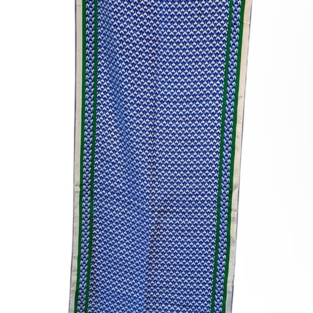 Yves Saint Laurent YSL Saint Laurent Blue Patterned scarf Size ONE SIZE - 4 Thumbnail