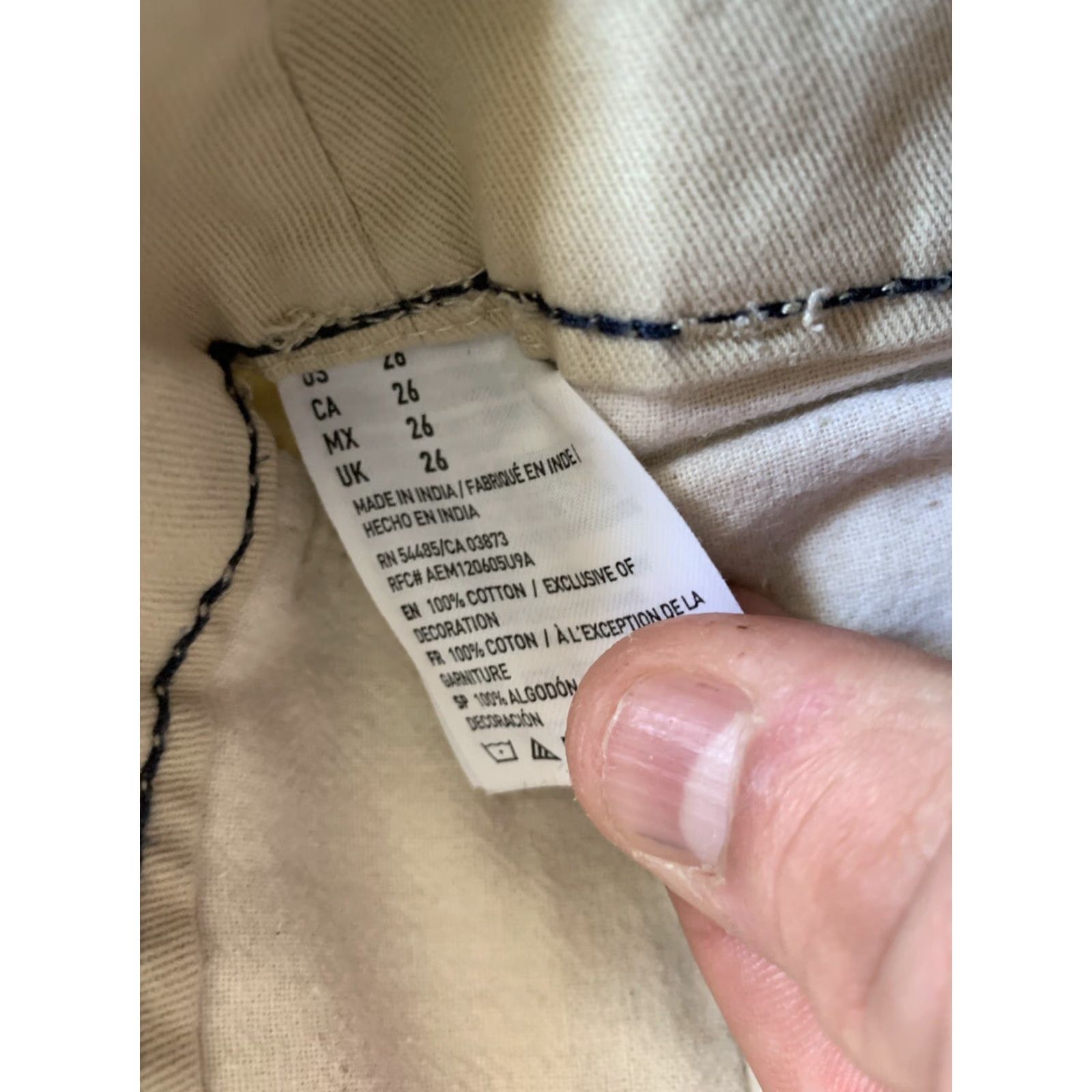 American Eagle Outfitters AMERICAN EAGLE Shorts Mens Casual Flat Front Size 26 Beige Classic Size US 26 / EU 42 - 6 Thumbnail