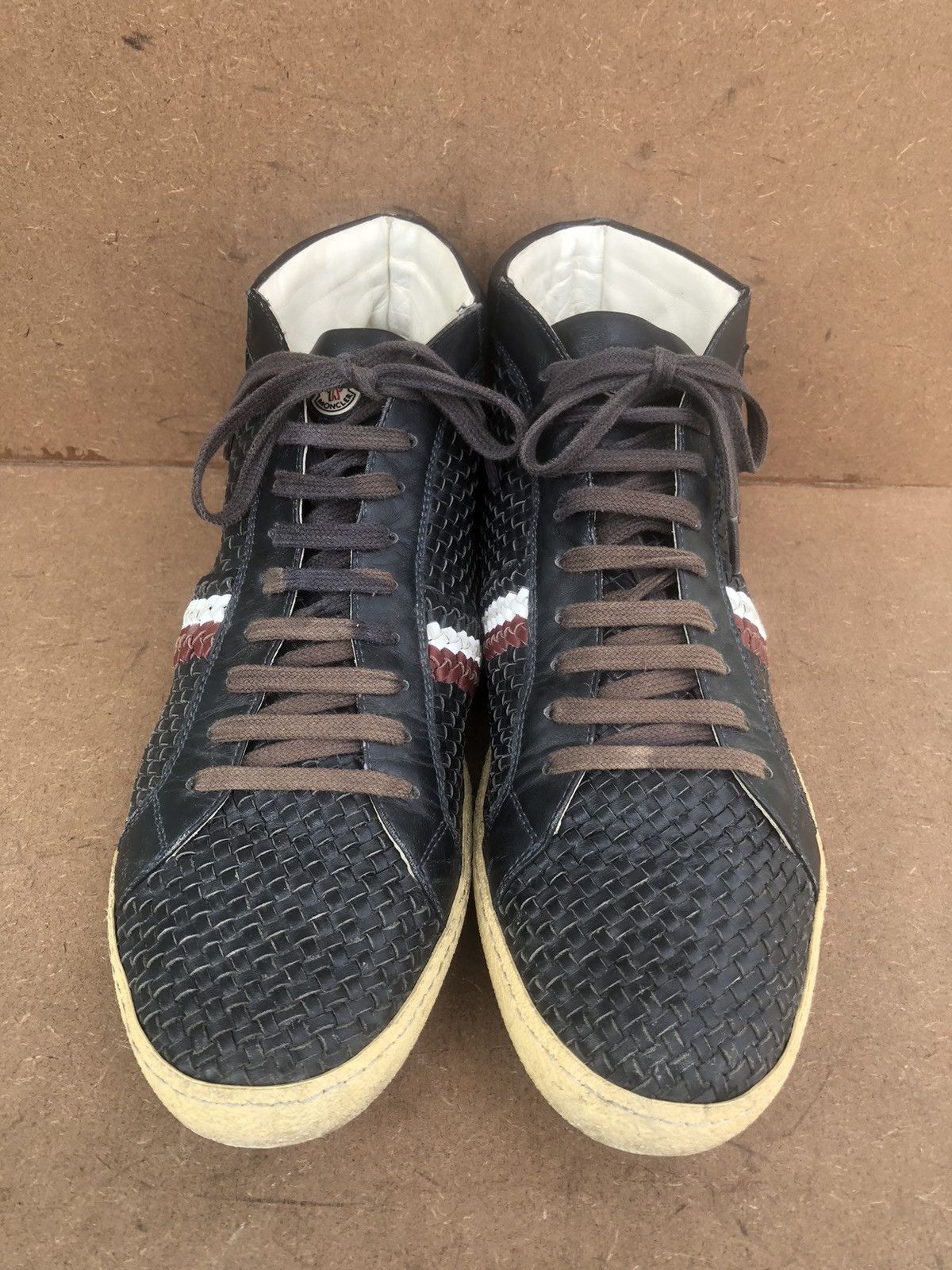 Moncler Moncler Black Hightop Sneakers Size 44 Size US 10 / EU 43 - 2 Thumbnail