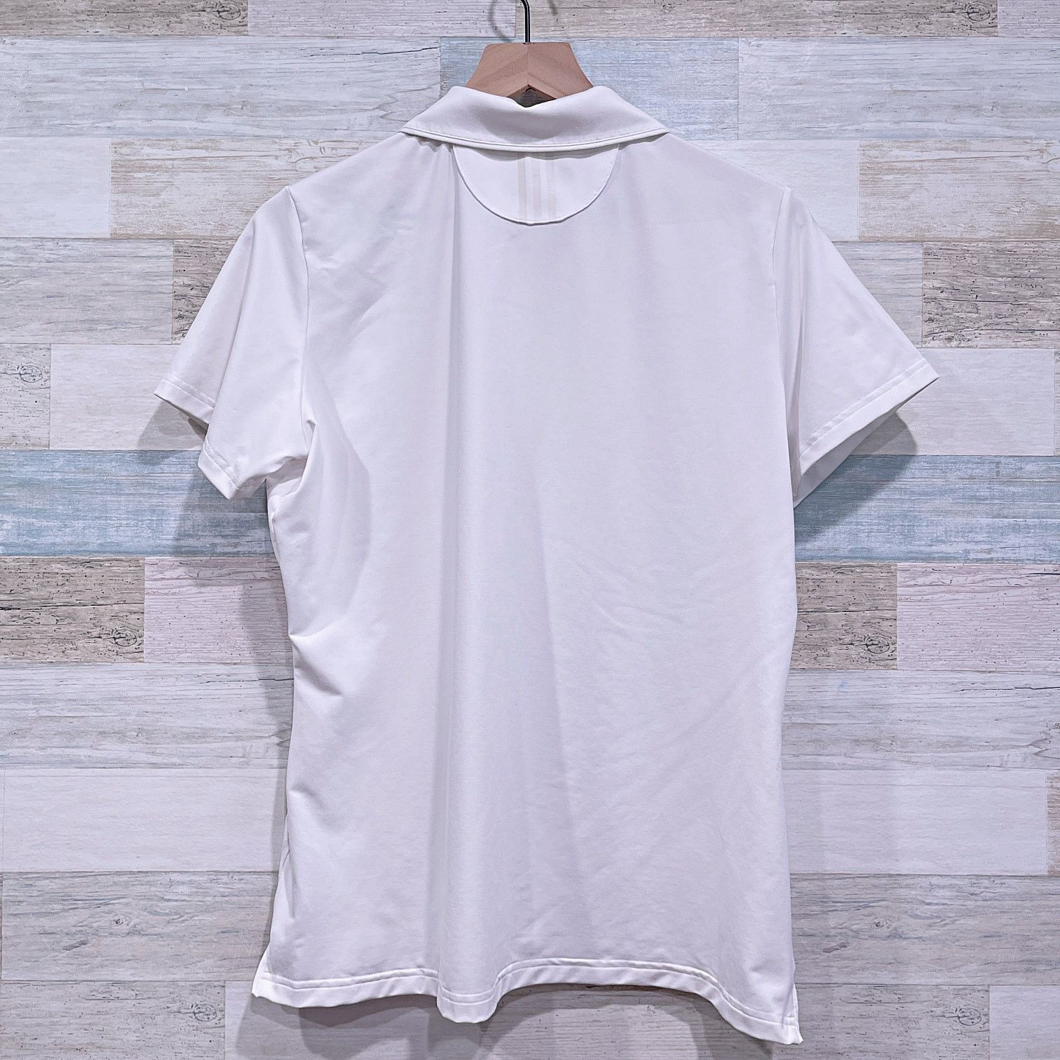 Adidas Adidas Golf Tech Polo Shirt White Cap Sleeve Womens Large Size L / US 10 / IT 46 - 4 Thumbnail
