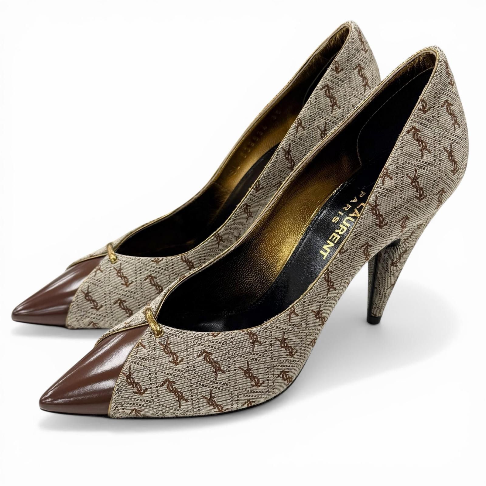 Yves Saint Laurent Yves Saint Laurent Saint Laurent Paris Fabric Pumps Textile Shoes DUTY FREE for USA Size ONE SIZE - 1 Thumbnail