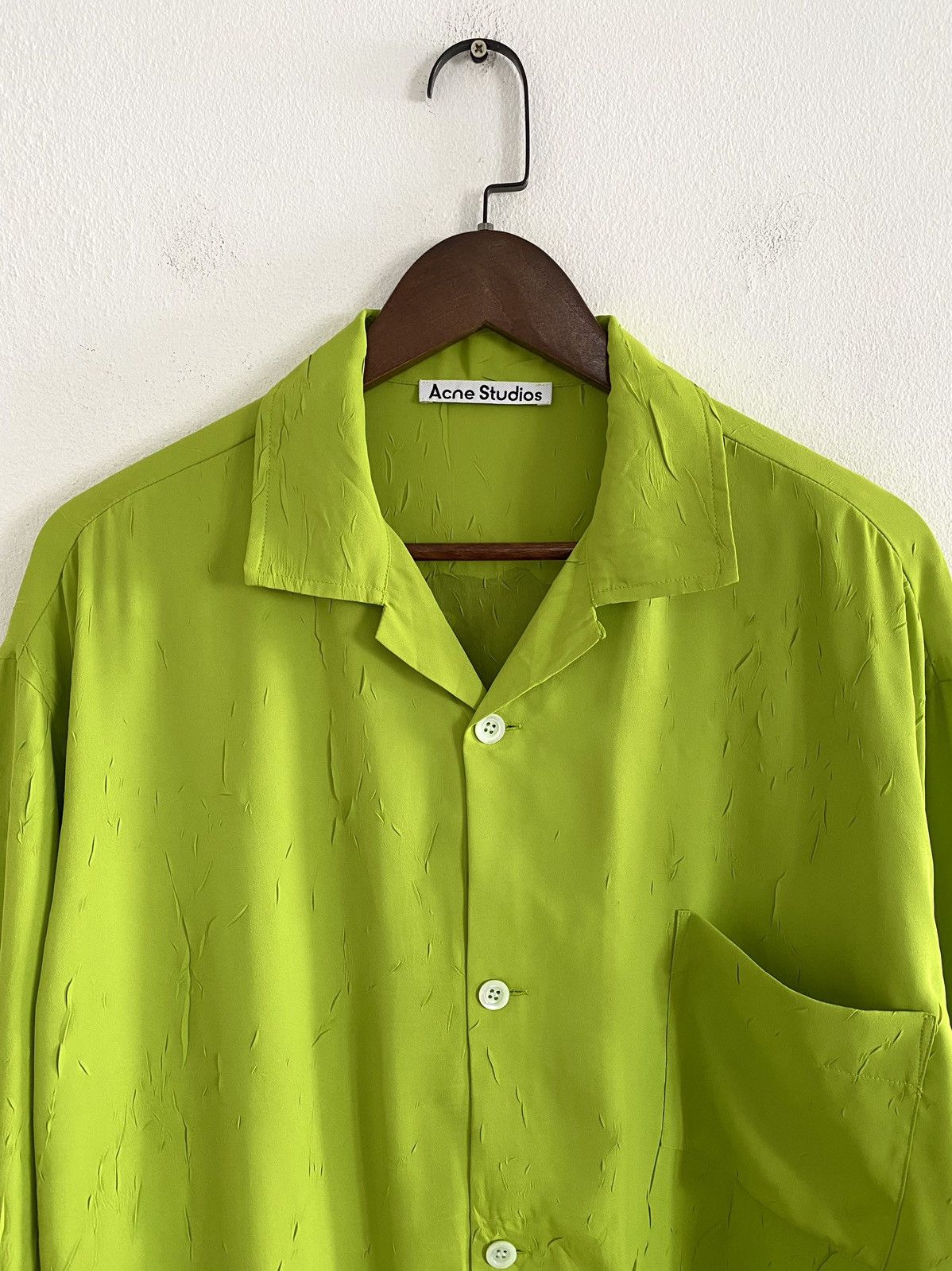 Acne Studios Acne Studios Graphic Printed Collared Button-Up Shirt Size US L / EU 52-54 / 3 - 3 Thumbnail