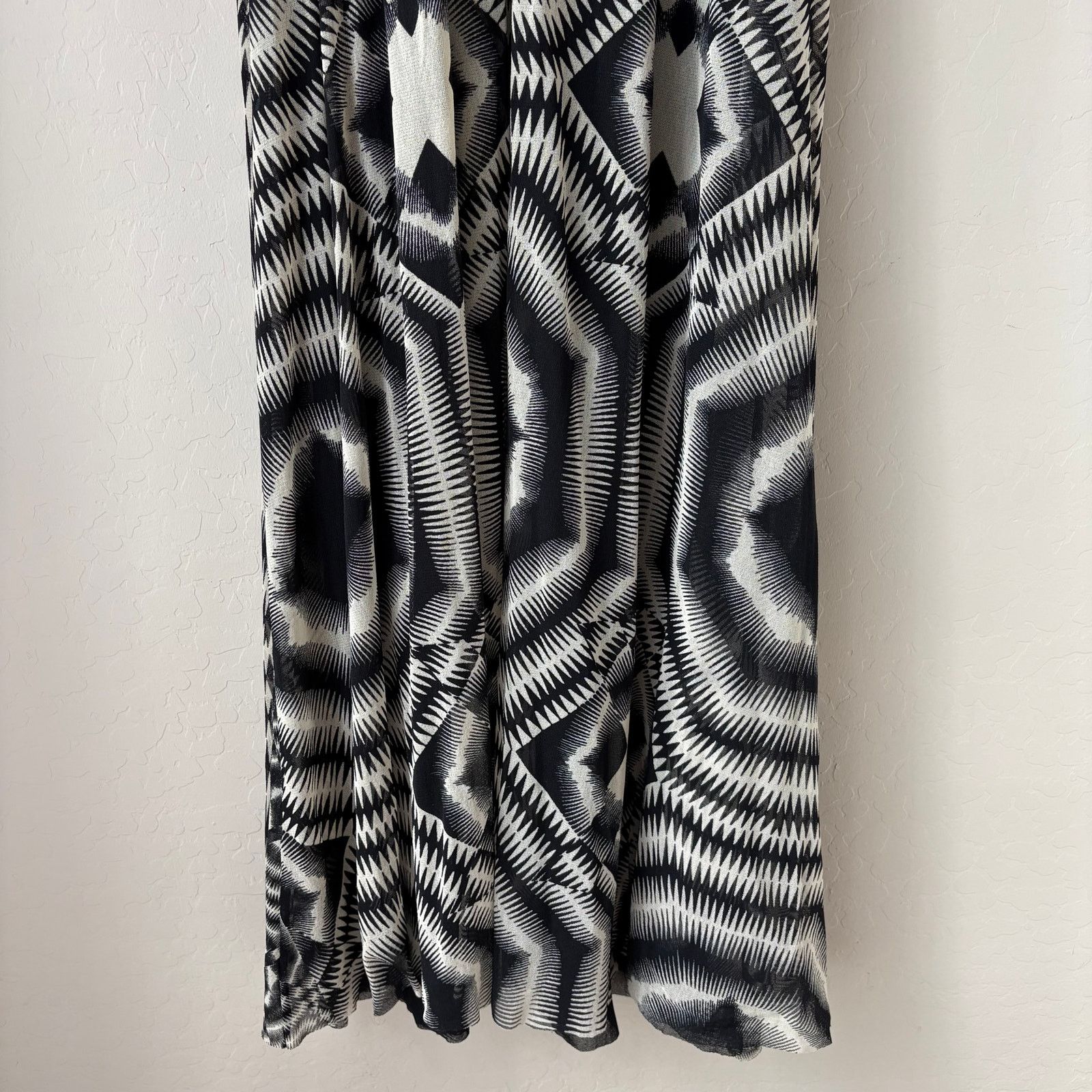Jean Paul Gaultier Jean Paul Gaultier 90s Black Geo Optical Illusion Dress Sz M Size M / US 6-8 / IT 42-44 - 3 Thumbnail