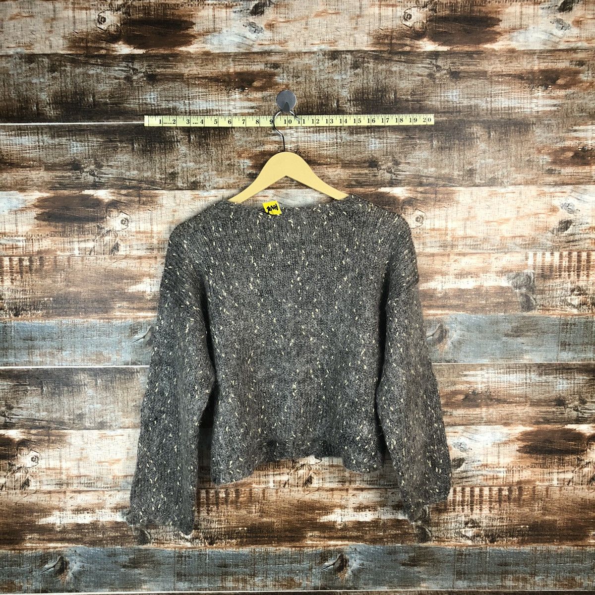 Vintage Japan vintage mohair Grey Cardigans Knitwear #A1892 Size S / US 4 / IT 40 - 10 Thumbnail