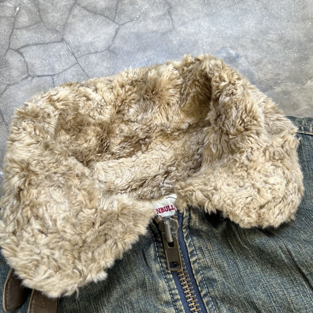 Johnbull Vintage Johnbull Distressed Denim Jacket Fur Zipper Size US M / EU 48-50 / 2 - 6 Thumbnail