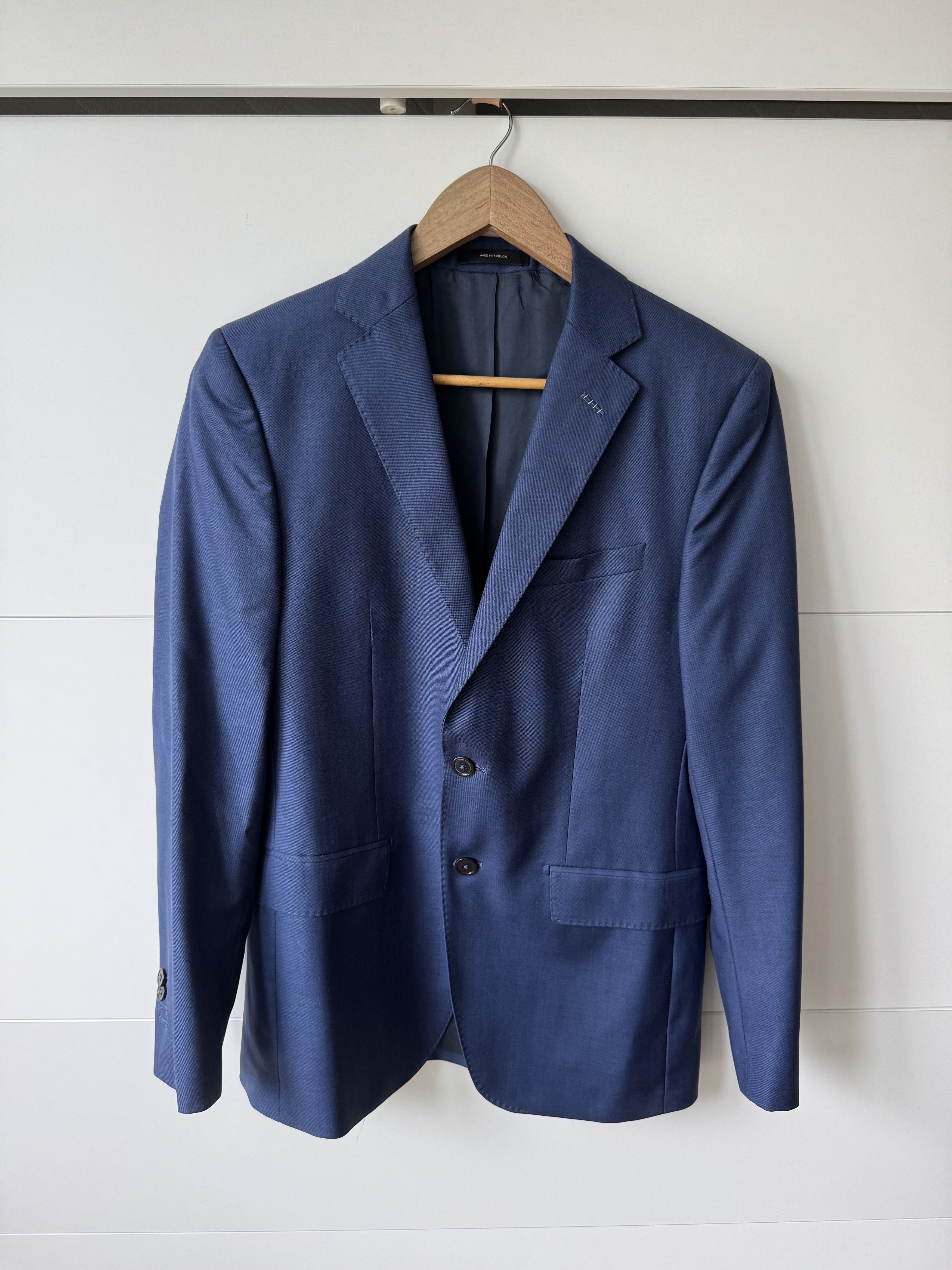 Massimo Dutti [46] 2040 Single Breasted Wool Blazer in Navy Size 46R - 1 Thumbnail