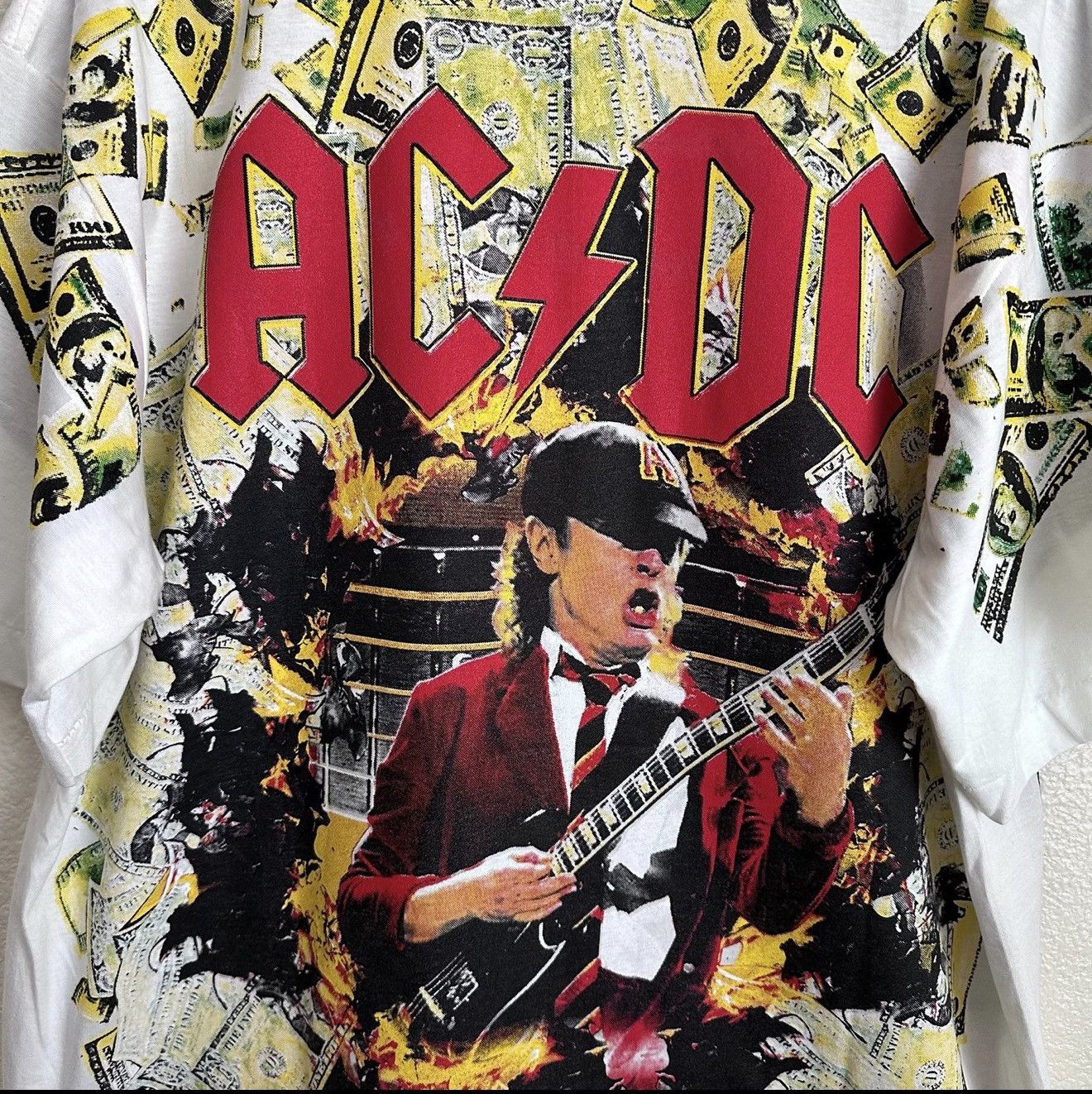 Giant Vintage AC/DC All Over Print T Shirt AOP Size XXL 2XL Size US XXL / EU 58 / 5 - 9 Thumbnail