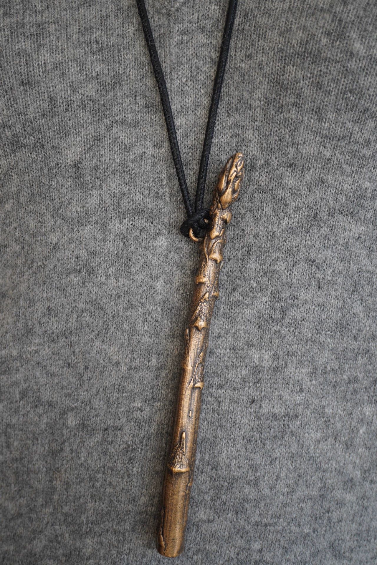 Loewe LOEWE 2000s Brass Asparagus Sweater Necklace Rare Size ONE SIZE - 7 Thumbnail