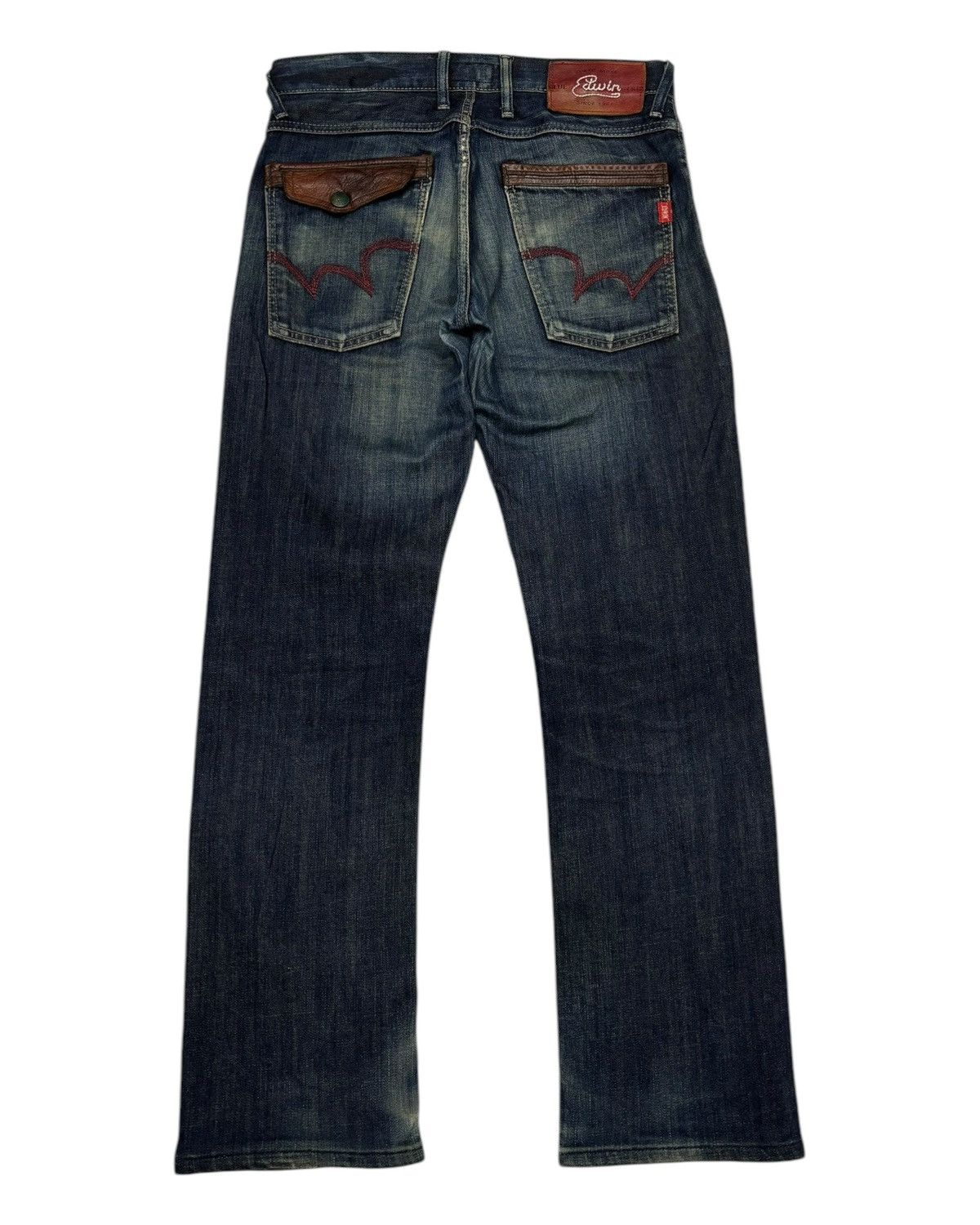 Kapital EDWIN BLUE TRIP RUSTY TOKYO FLARE DISTRESS DENIM JEANS Size US 32 / EU 48 - 8 Thumbnail