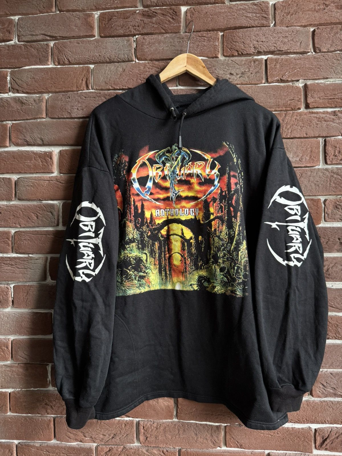Band Tees 90s Obituary Anthology Vintage Death Metal Band Hoodie XL Size US L / EU 52-54 / 3 - 1 Thumbnail