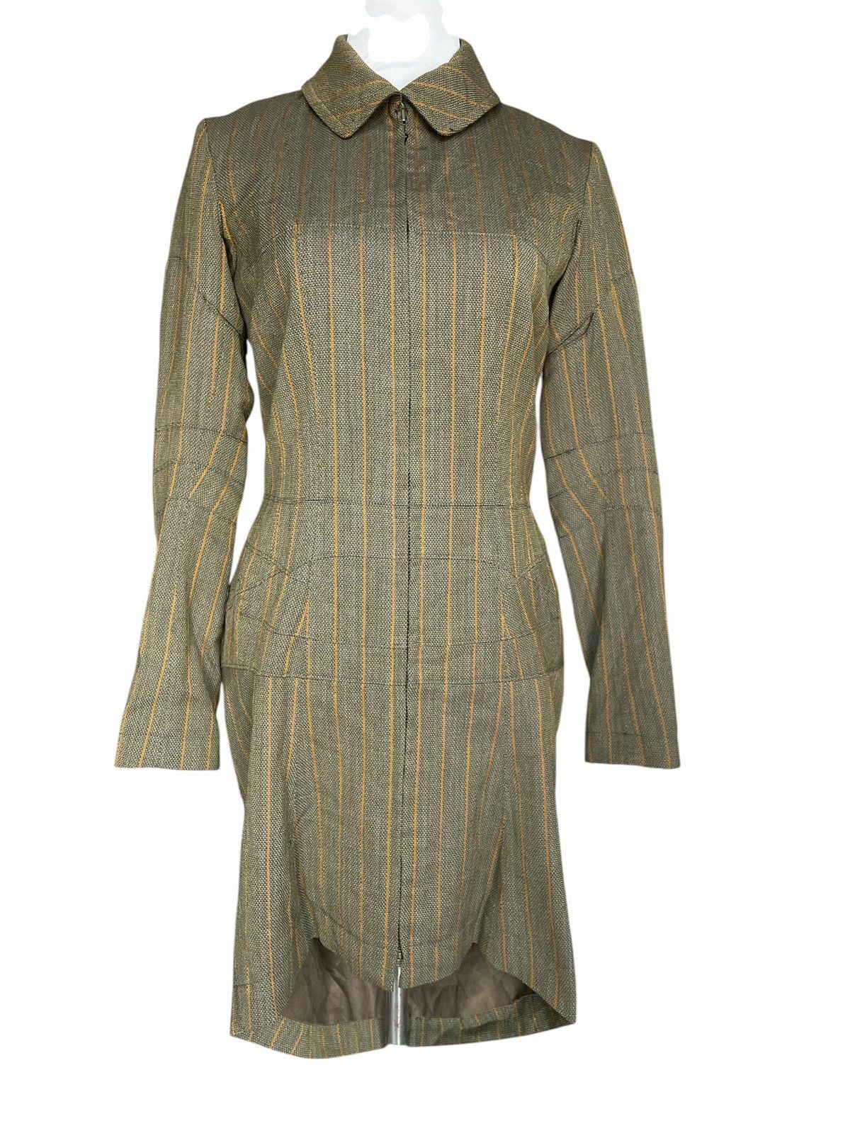 Comme des Garcons FW1995 Junya Watanabe CDG Deconstructed Wool Dress Coat Size S / US 4 / IT 40 - 2 Thumbnail