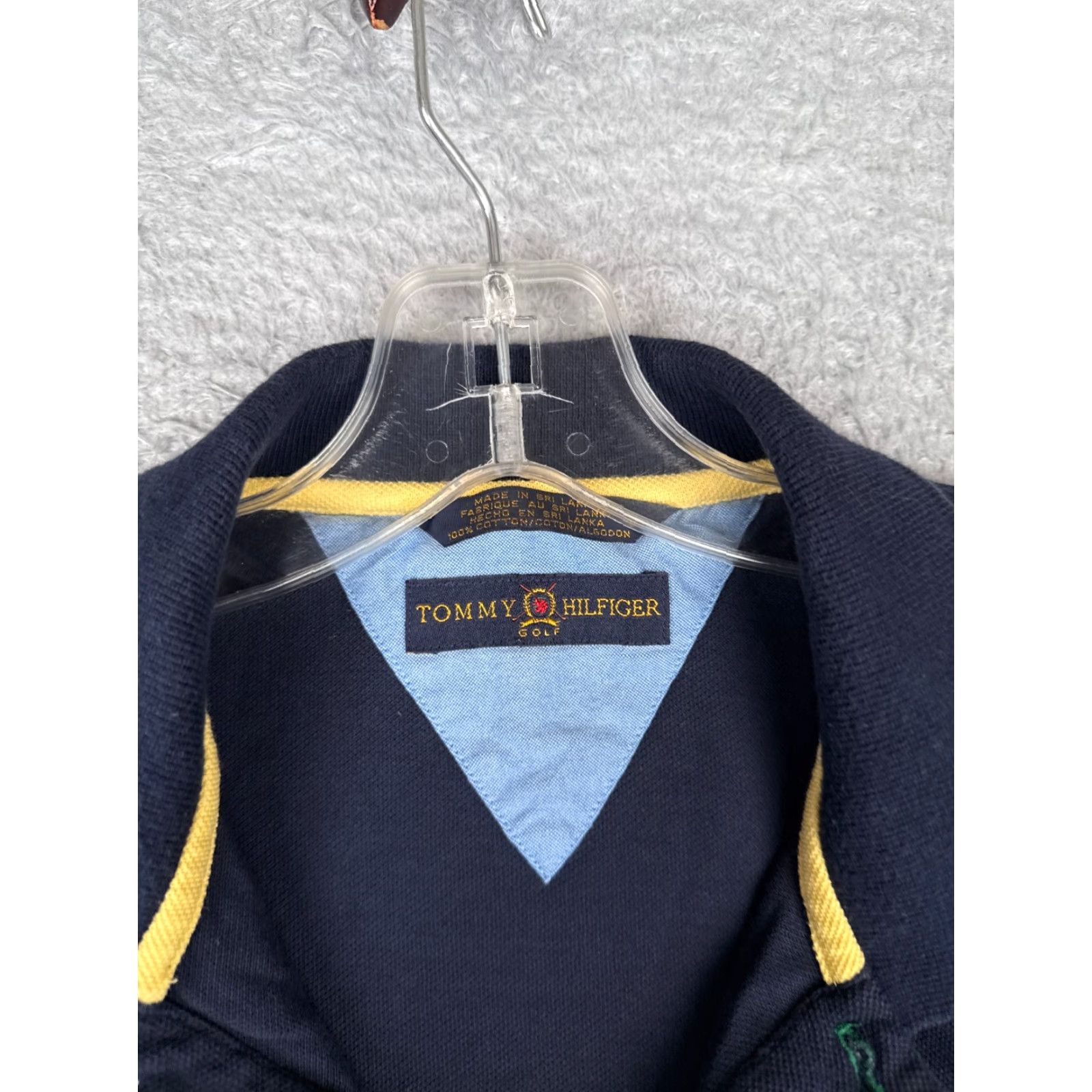 Tommy Hilfiger Tommy Hilfiger Golf Polo Shirt Adult Medium Blue 100% Cotton Short Sleeve Shirt Mens Slim 100% Cotton Blue Polo Golf Modern American Sports Shirt Size US M / EU 48-50 / 2 - 6 Thumbnail