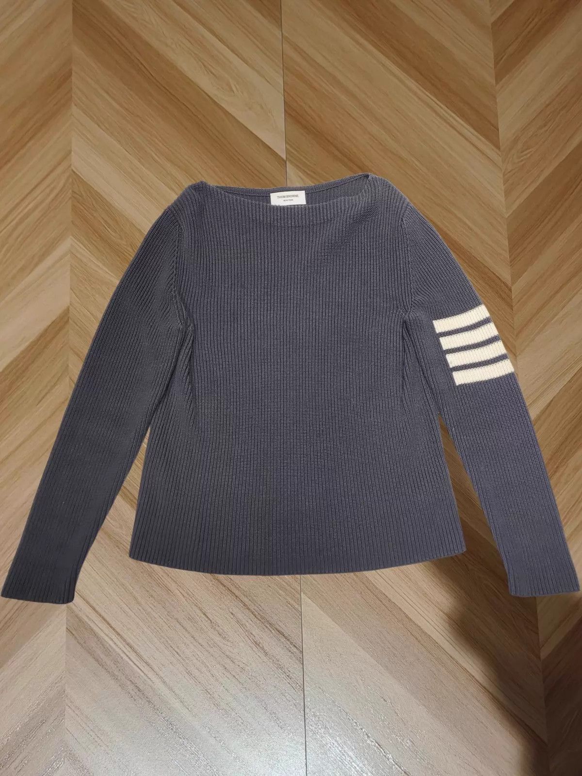 Thom Browne Thom Browne Wool Off-Shoulder Knit Sweater 1 99 New Size S / US 4 / IT 40 - 2 Thumbnail