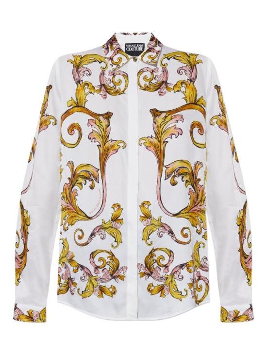Versace VERSACE Women Shirts 78HAL2P1 NS634G03 White Size S / US 4 / IT 40 - 1 Thumbnail