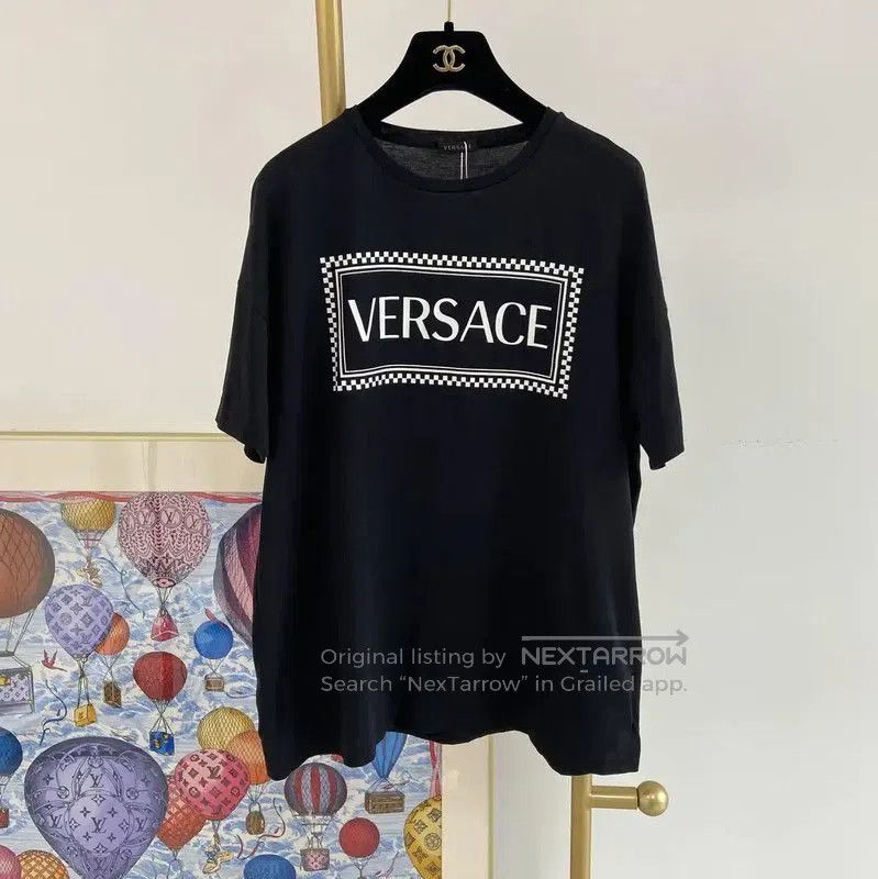 Versace Versace Women's Black Cotton Short Sleeve T-Shirt . Size M / US 6-8 / IT 42-44 - 1 Thumbnail