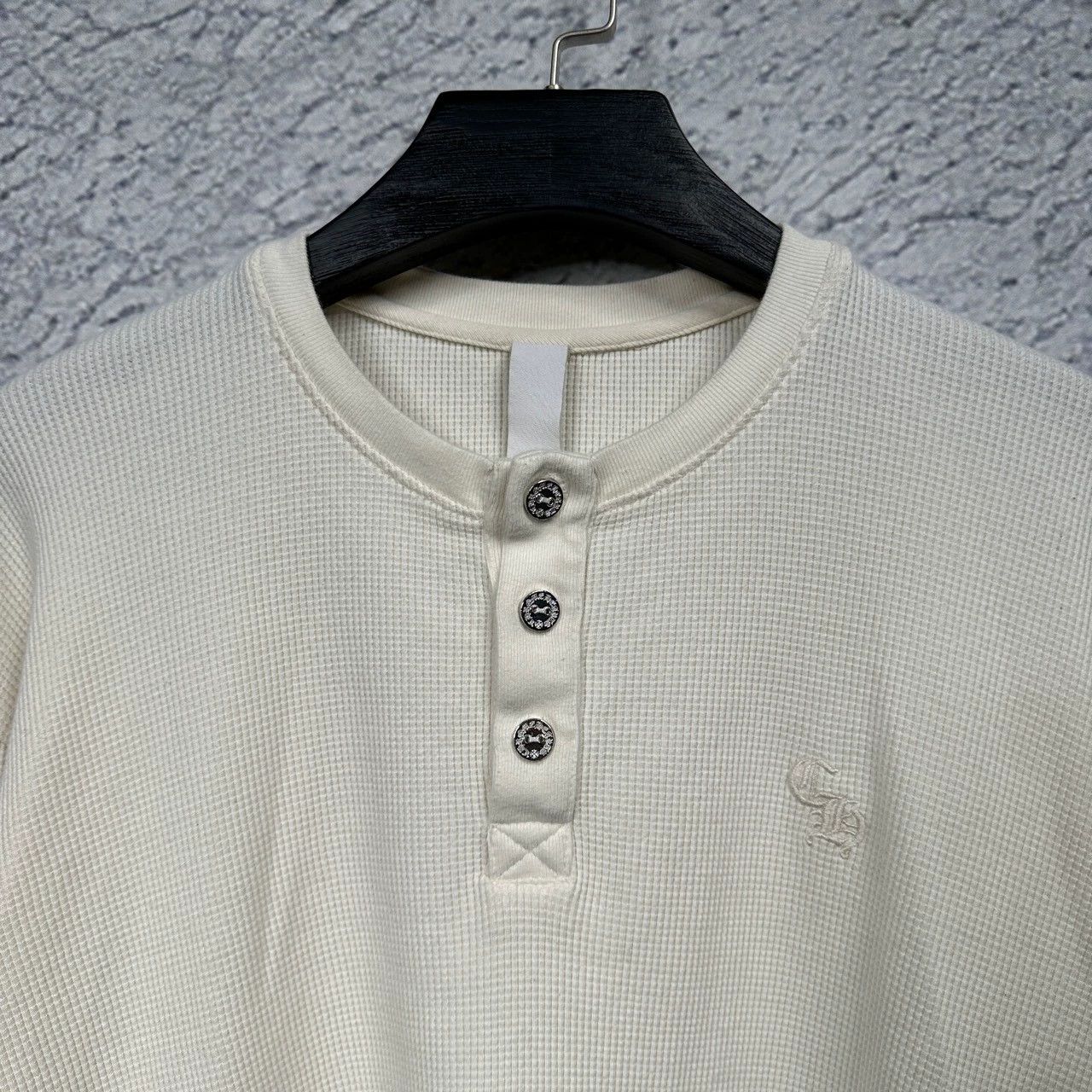 Chrome Hearts chrome hearts cream waffle long sleeve sweatshirt Size US XXL / EU 58 / 5 - 4 Thumbnail