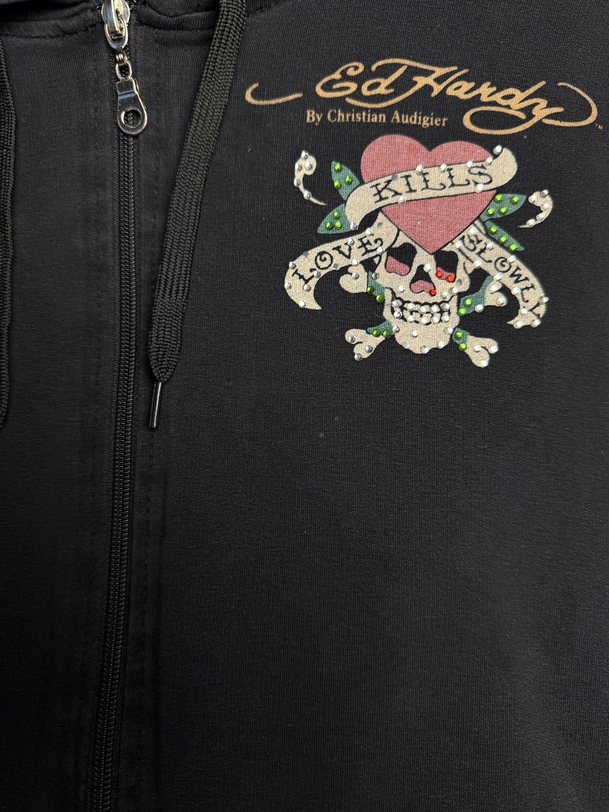 Ed Hardy Vintage Ed Hardy Zip Hoodie All Print By Christian Audigier Size US M / EU 48-50 / 2 - 15 Thumbnail