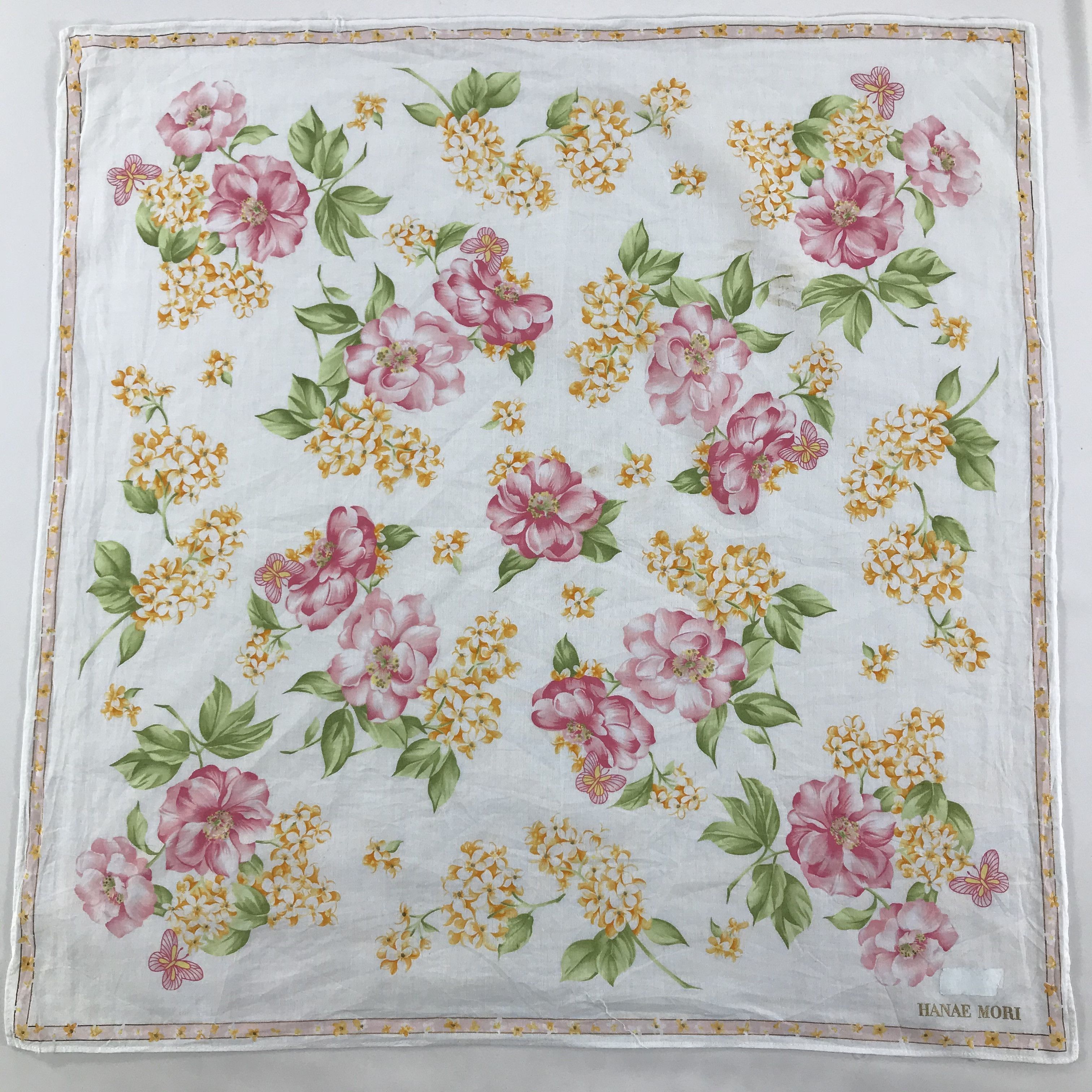 Hanae Mori × Vintage Hanae Mori Bandana / Handkerchief / Neckerchief - S1530 Size ONE SIZE - 1 Thumbnail