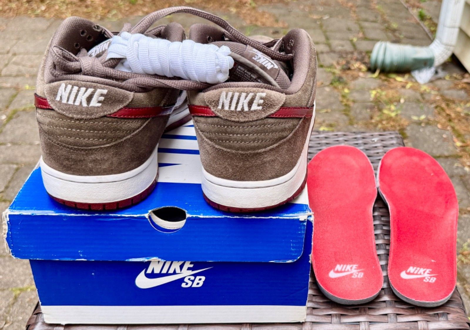 Nike Nike Dunk Pro Sb Low Ironstone/Barn Red-2011 Size US 11.5 / EU 44-45 - 5 Thumbnail