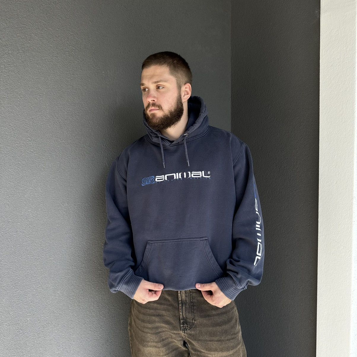 Vintage Vintage Japanese Style Animal Hoodie Skate-wear Big Logo Size US XXL / EU 58 / 5 - 2 Thumbnail