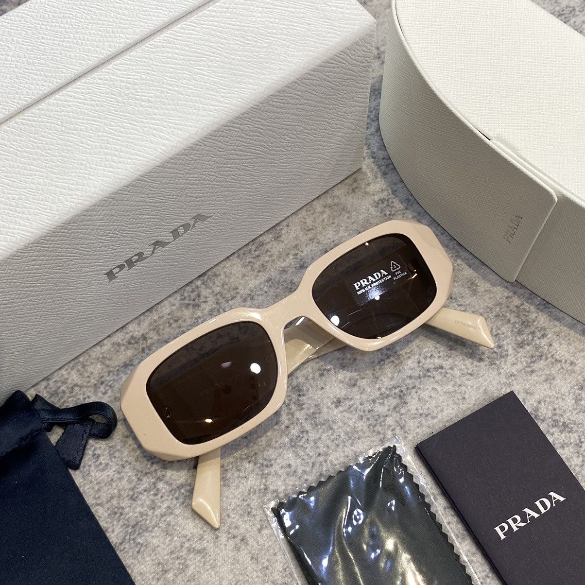 Prada PRADA SYMBOLE GLASSES PURPLE BROWN Size ONE SIZE - 3 Thumbnail