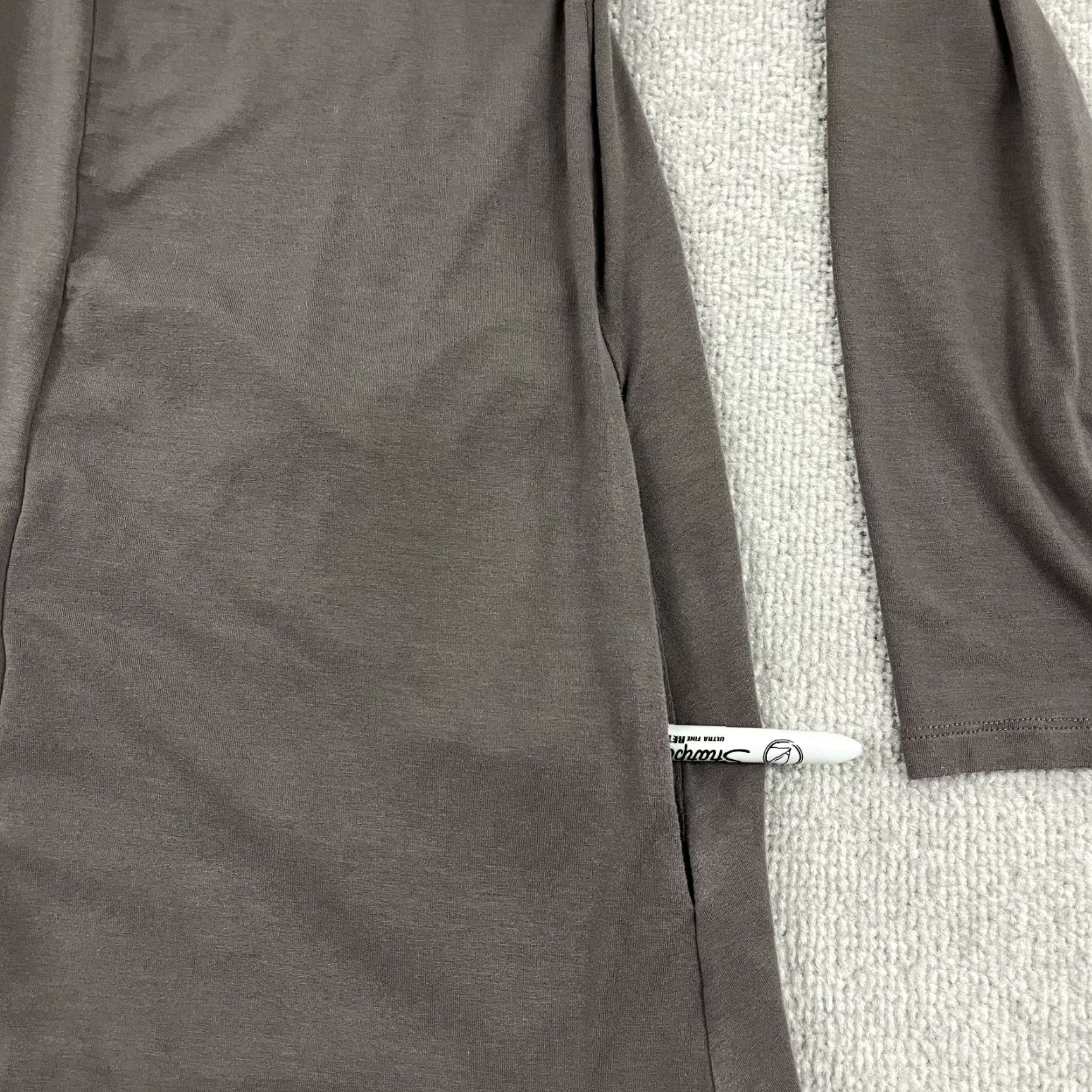 Eileen Fisher Eileen Fisher Cardigan Open Front Womens Medium Brown Pockets Stretch Drape Dust Size M / US 6-8 / IT 42-44 - 7 Thumbnail