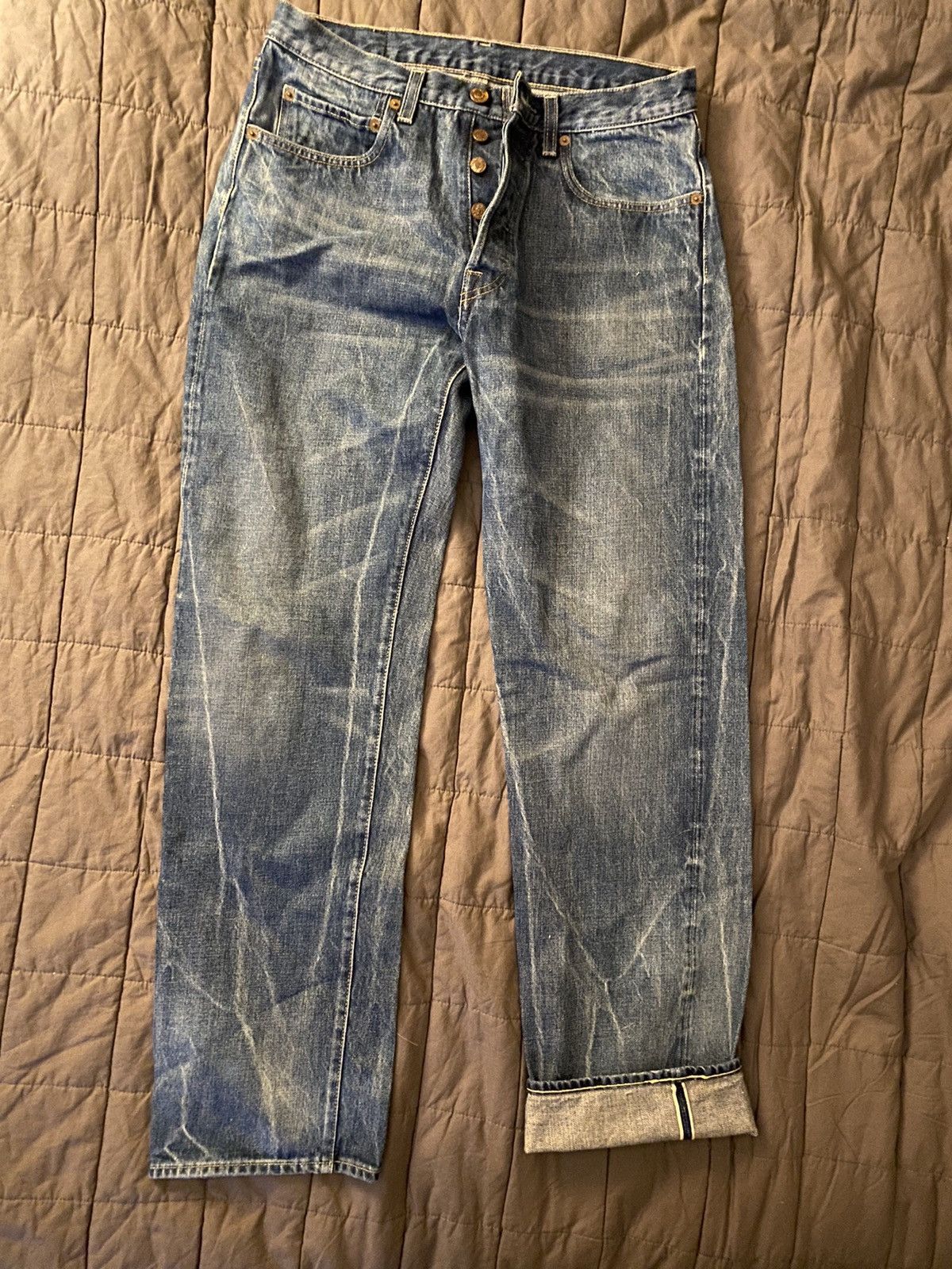 image of Levis Levi’S 501 Big E Selvedge Japanese in Blue, Men's (Size 31)