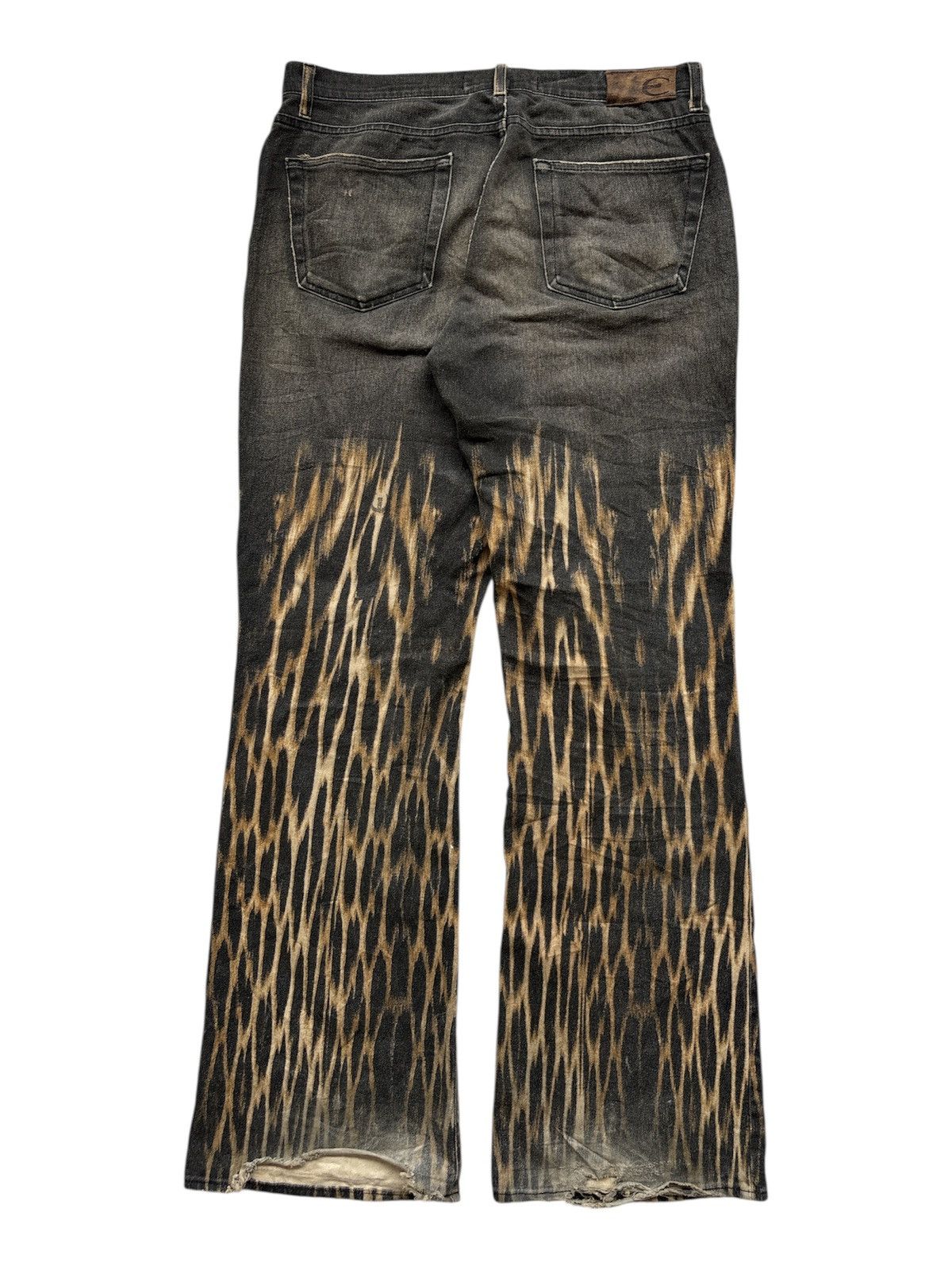 Roberto Cavalli AW2004 Gradient Fire Magma Bootcut Jeans Size US 34 / EU 50 - 2 Thumbnail