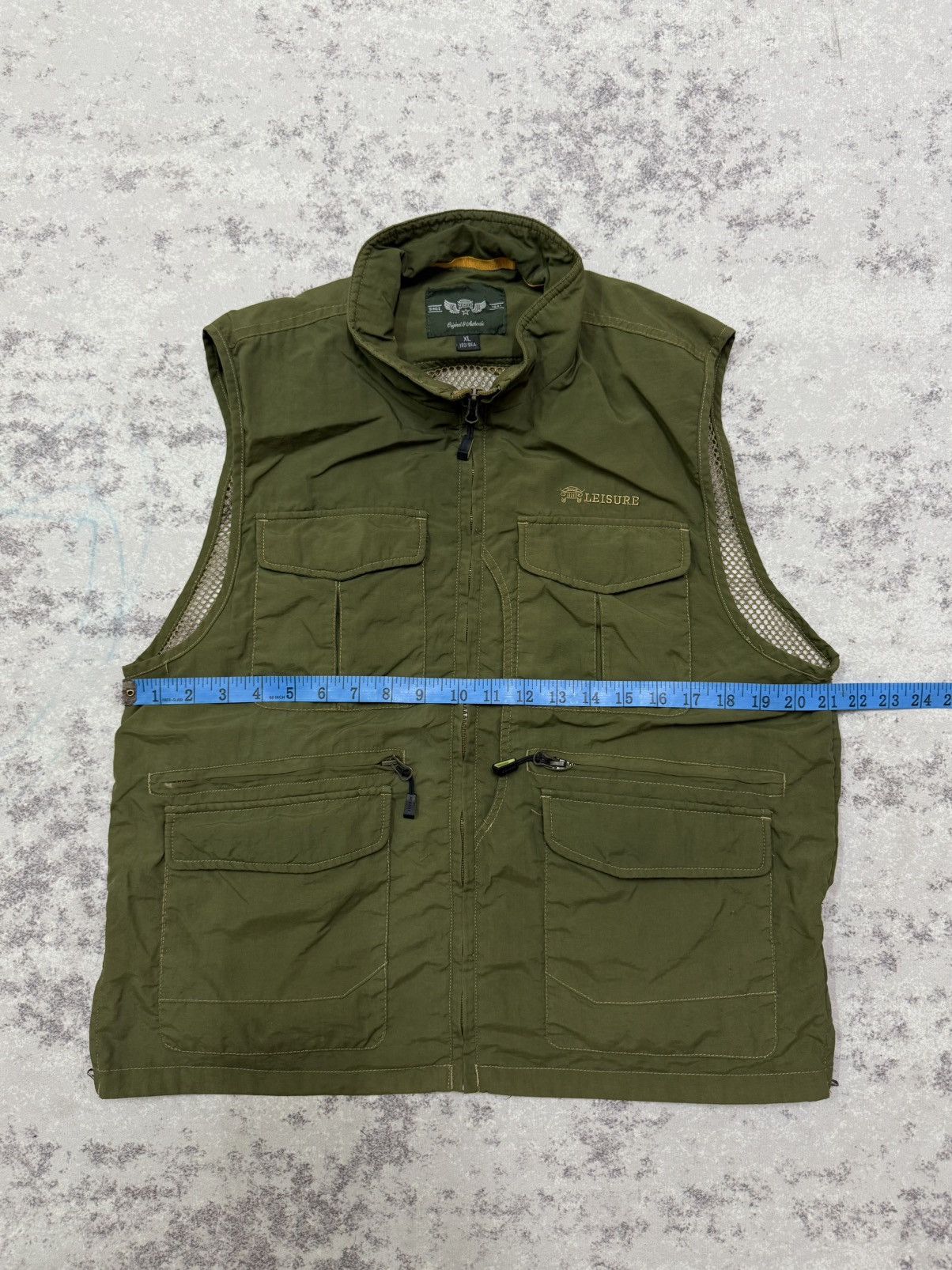 Japanese Brand LEISURE ULTILTY FIELD BACK NETTING VESTS JACKET Size US M / EU 48-50 / 2 - 14 Thumbnail