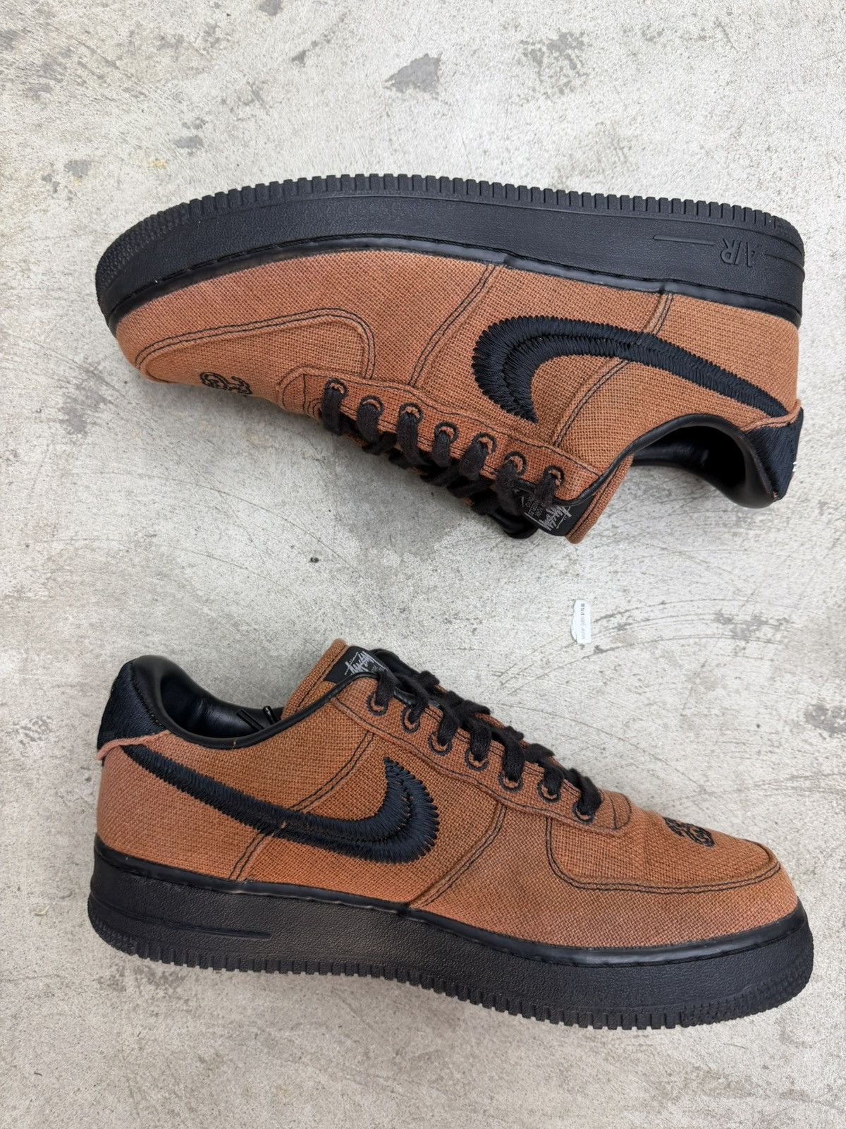 Nike × Stussy Stussy Hand Dyed Air Force 1 Low Black to Brown Size US 10.5 / EU 43-44 - 1 Thumbnail
