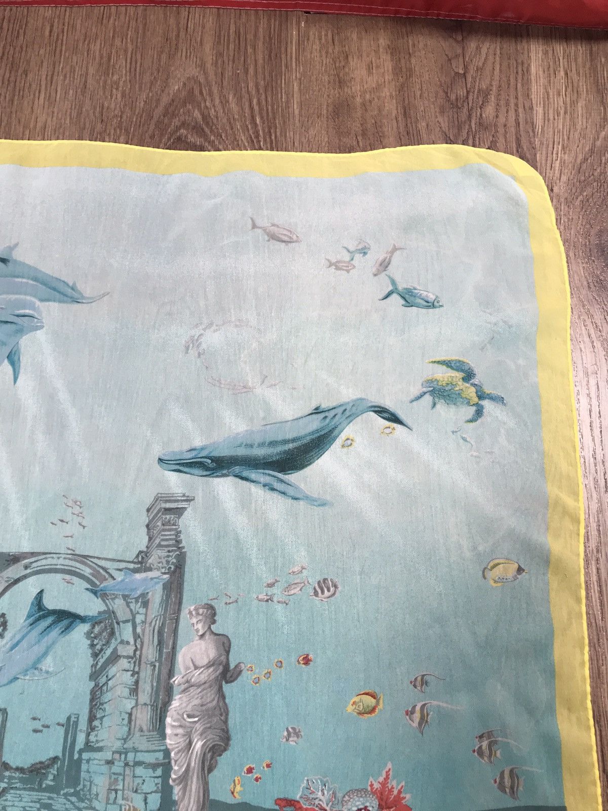 Etro × Vintage Etro Atlantide Very Rare Vintage Silk Scarf Italy Size ONE SIZE - 7 Thumbnail