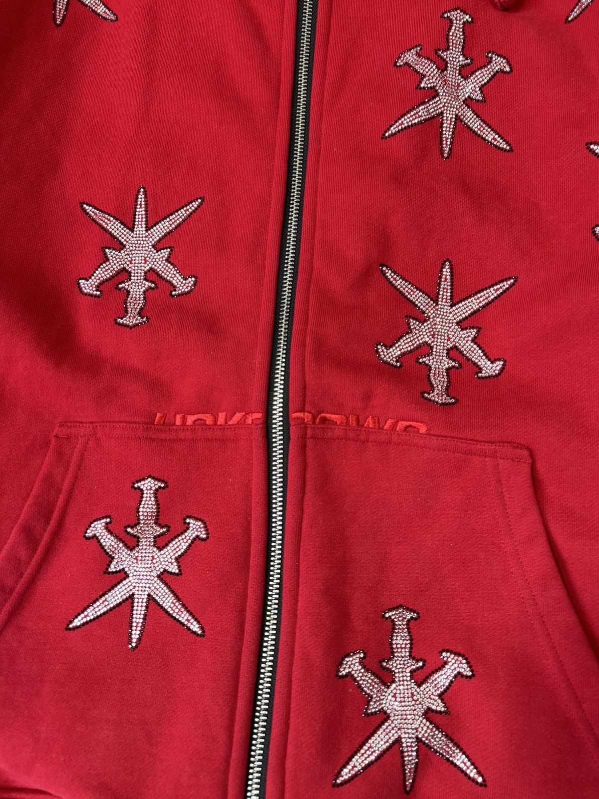 Unknown London Unknown London Rheistones Baggy Heavy Zip Hoodie Size US M / EU 48-50 / 2 - 6 Thumbnail