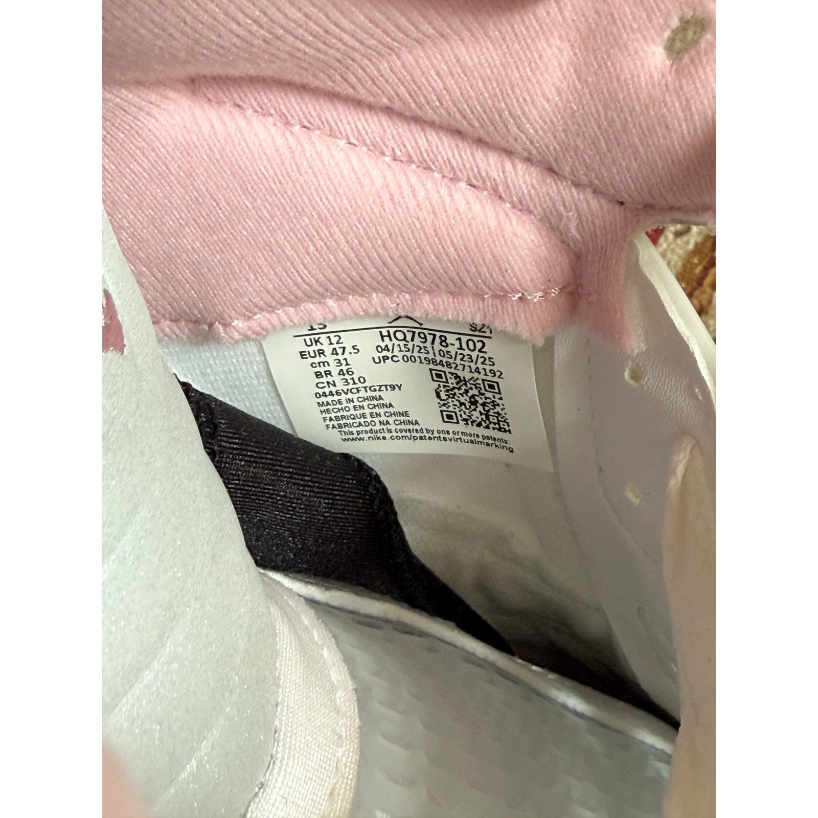 Jordan Brand × Nike Jordan 5 Retro White Medium Soft Pink Black Awake Regal Size US 13 / EU 46 - 8 Thumbnail