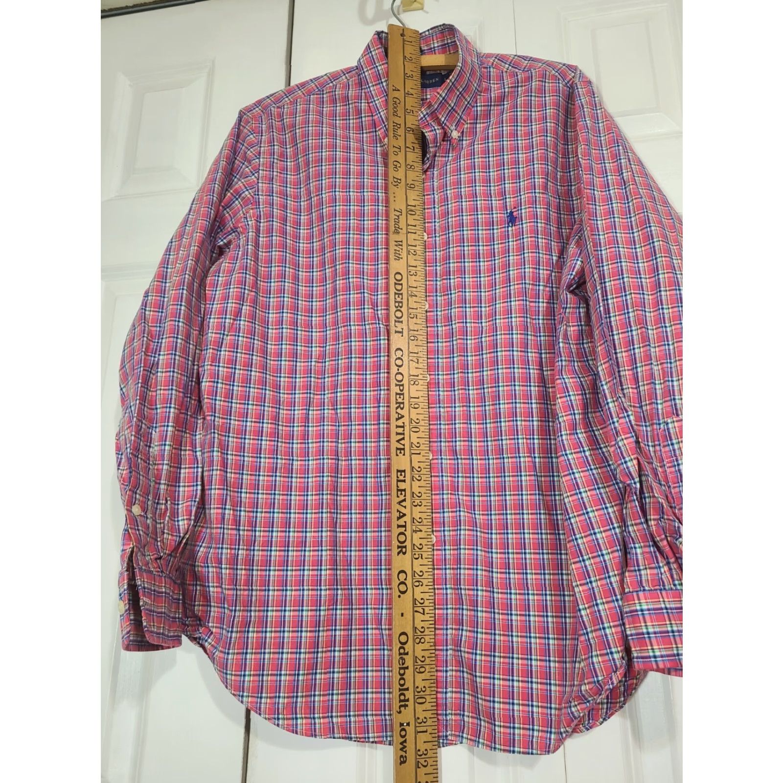 Polo Ralph Lauren Ralph Lauren Men's Shirt Button-Down Pink Plaid Size L Long Sleeve Multicolor Cotton Blends Polo Ralph Lauren Shirt Men Casual Myriad Size US L / EU 52-54 / 3 - 6 Thumbnail